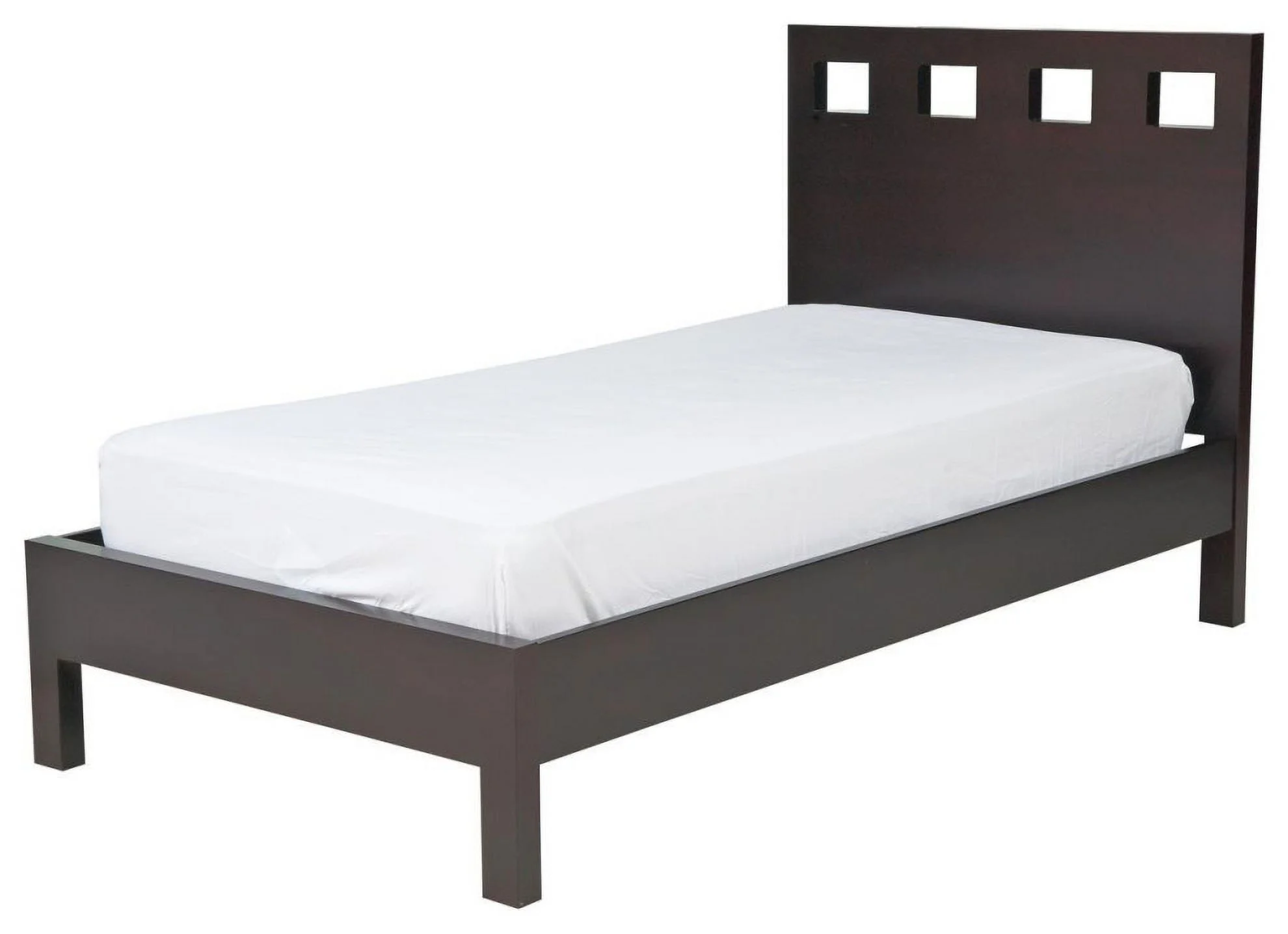 Modus Furniture Oxford Upholstered Canopy Bed in Mineral