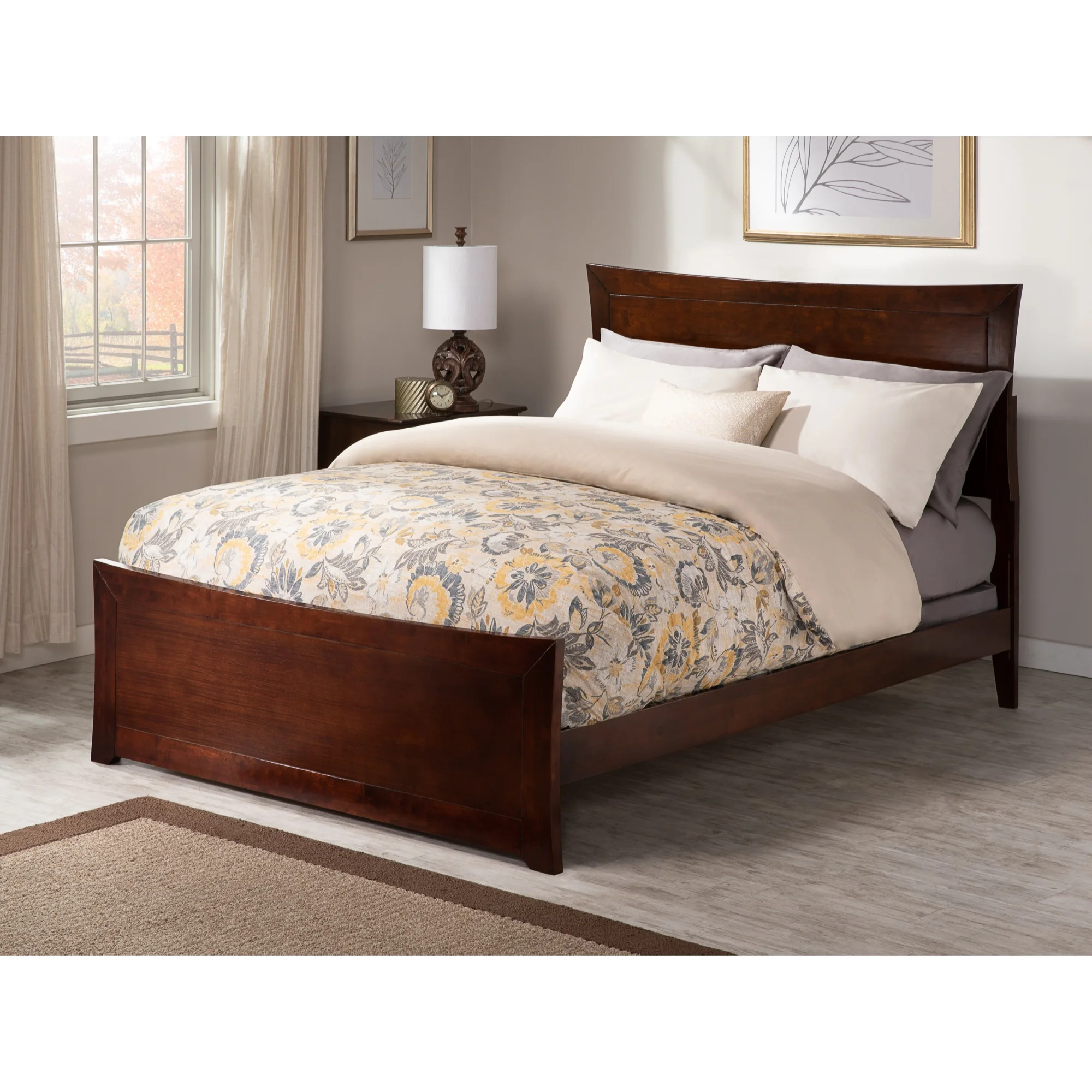 Atlantic Furniture Metro Platform Bed F with MFB AW