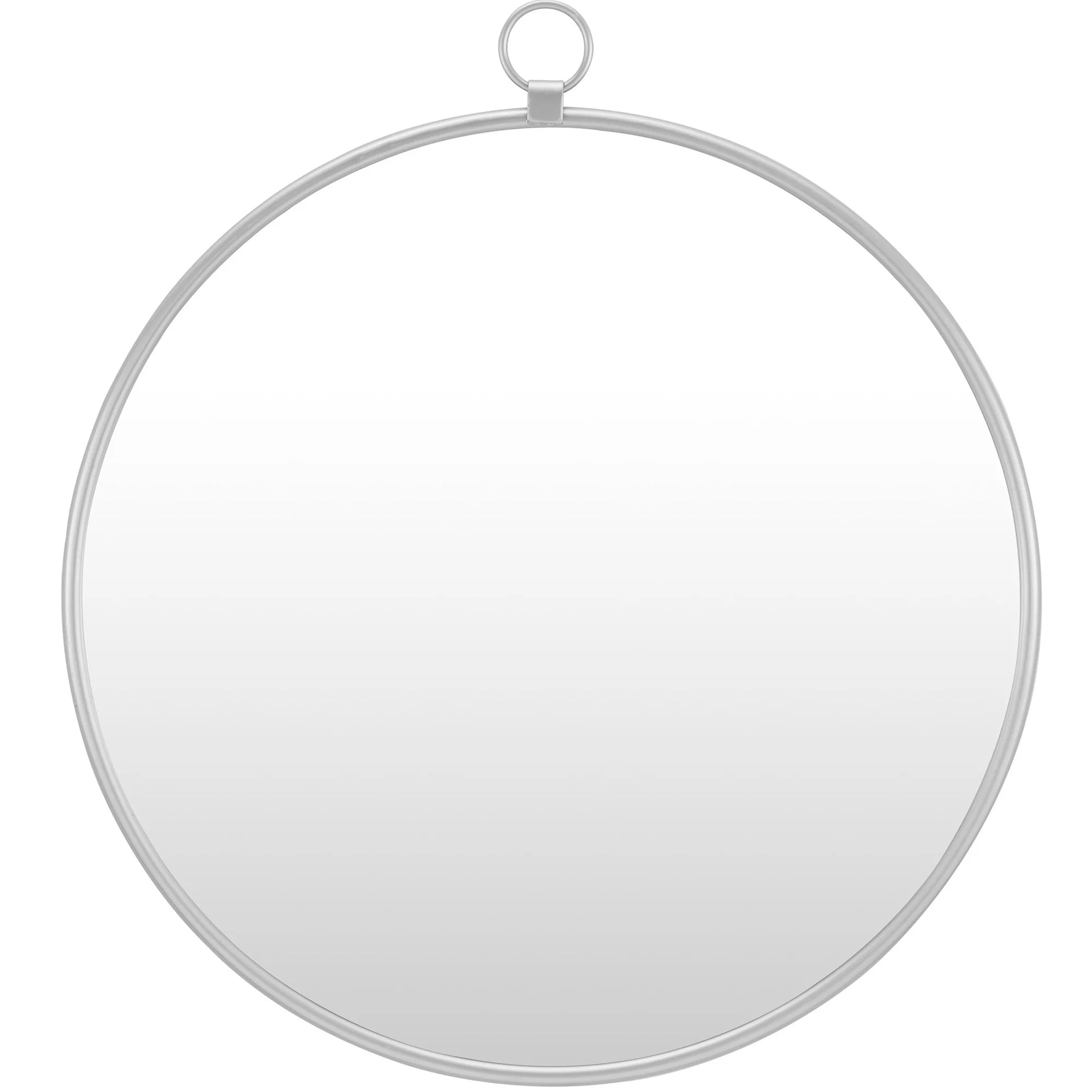 FirsTime & Co. Silver Marshall Wall Mirror, Modern, Round, 32.5 x 1 x 36 in