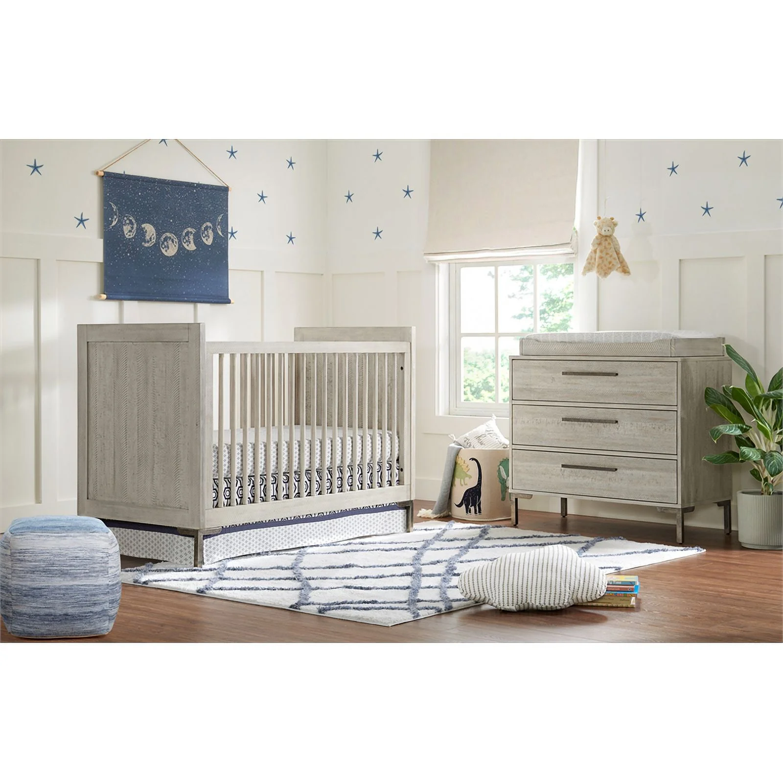 Westwood Design Beck 3-Drawer Modern Wood Dresser in Willow Gray Finish