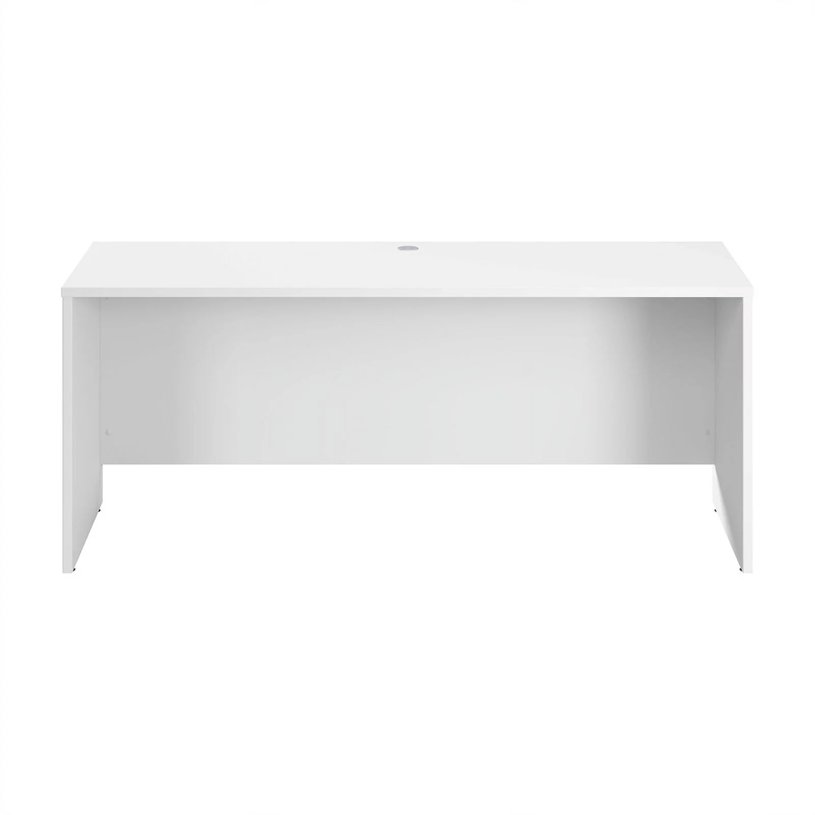 Hampton Heights 72W x 24D Credenza Desk in White - Engineered Wood