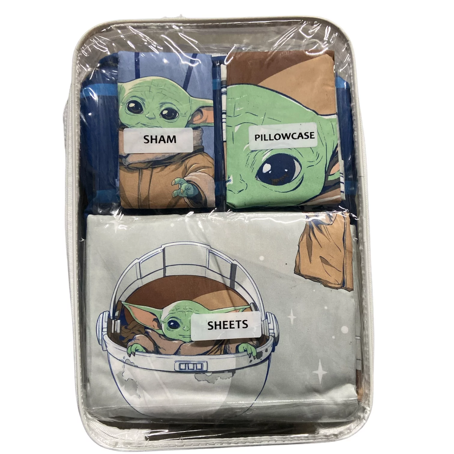 Star Wars Baby Yoda Comforter & Sheet Set 5 Piece Twin Kids Teens Mandalorian