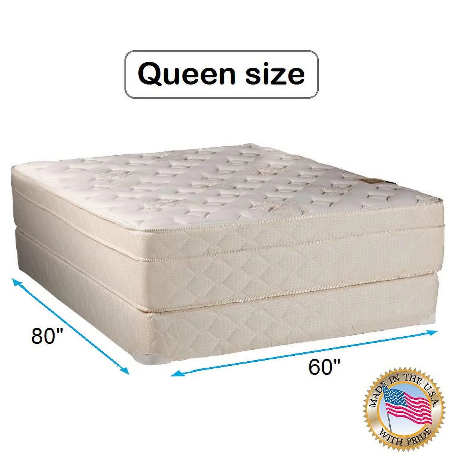 Beverly Hills Firm Foam Eurotop (PillowTop) Queen (60