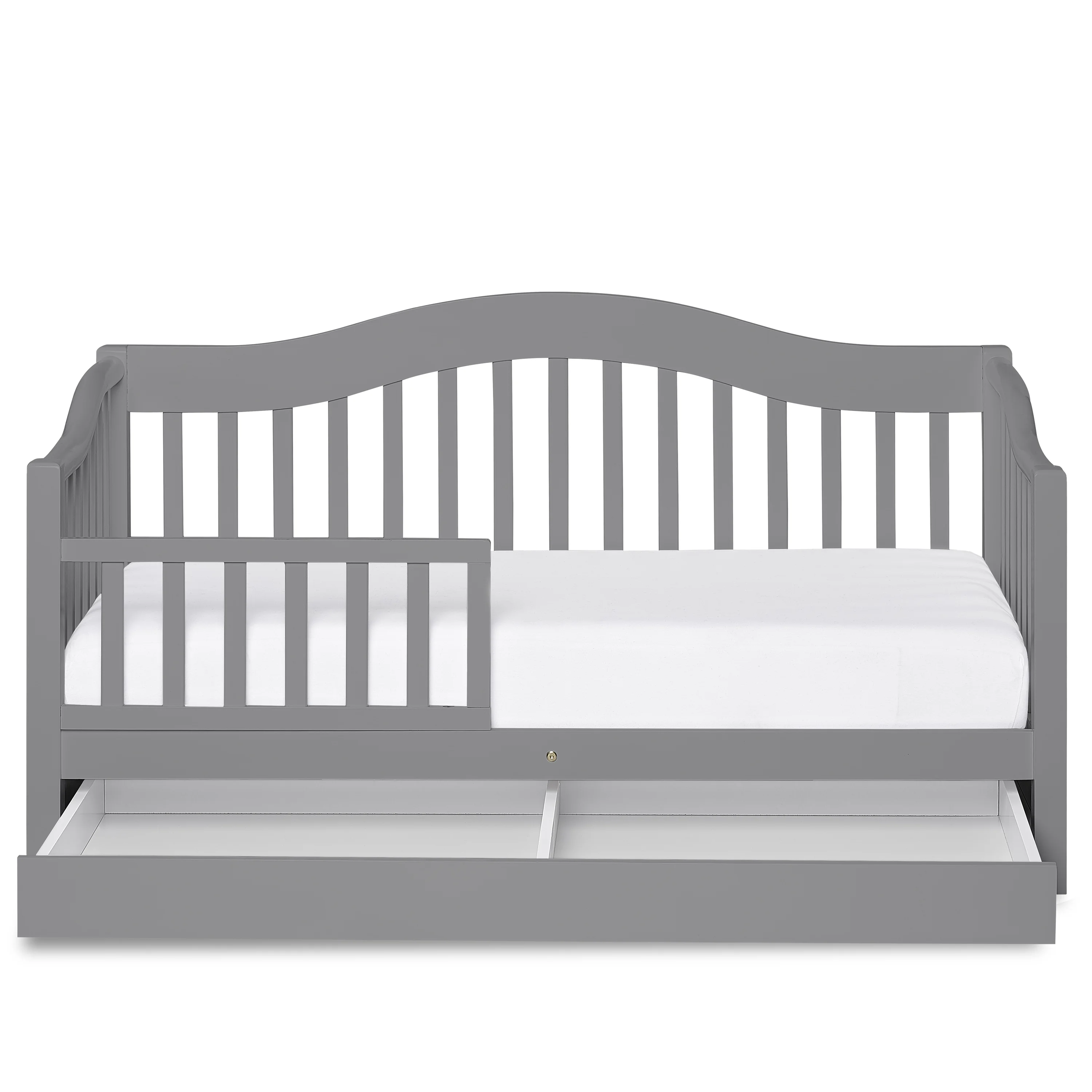 Dream On Me, Toddler Day Bed With Storage Drawer, Storm Gray, Model #652-SGY