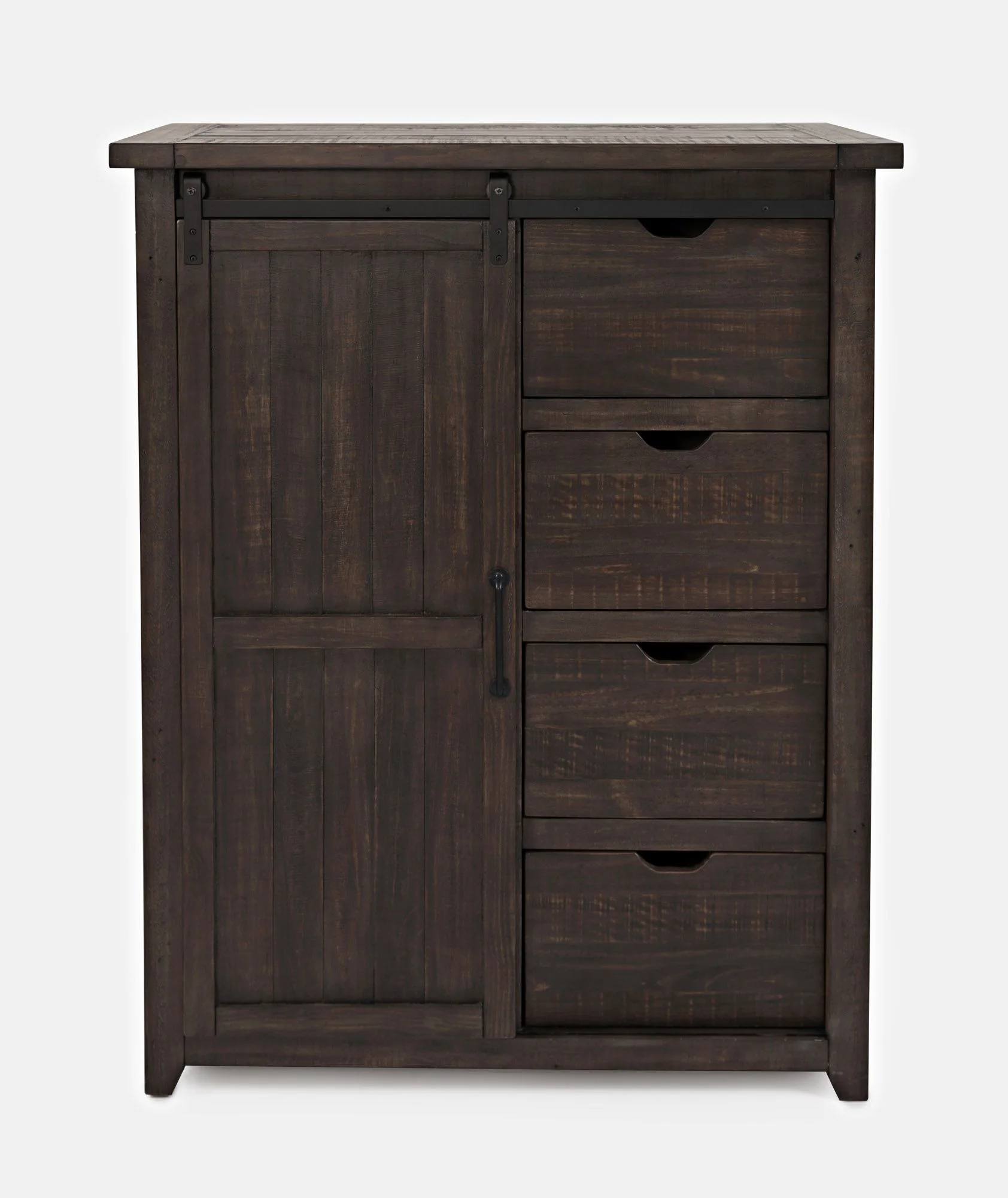 Jofran Madison County Rustic Reclaimed Pine Farmhouse Door Chest