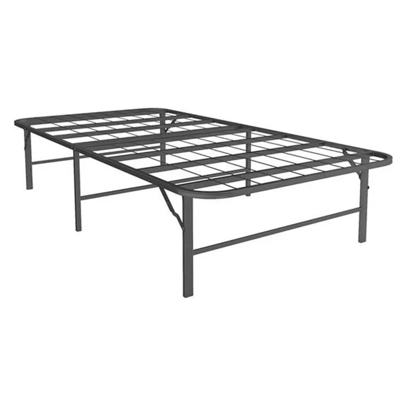 Signature Sleep Lewis Metal Platform Bed Frame and Foundation in Black Twin