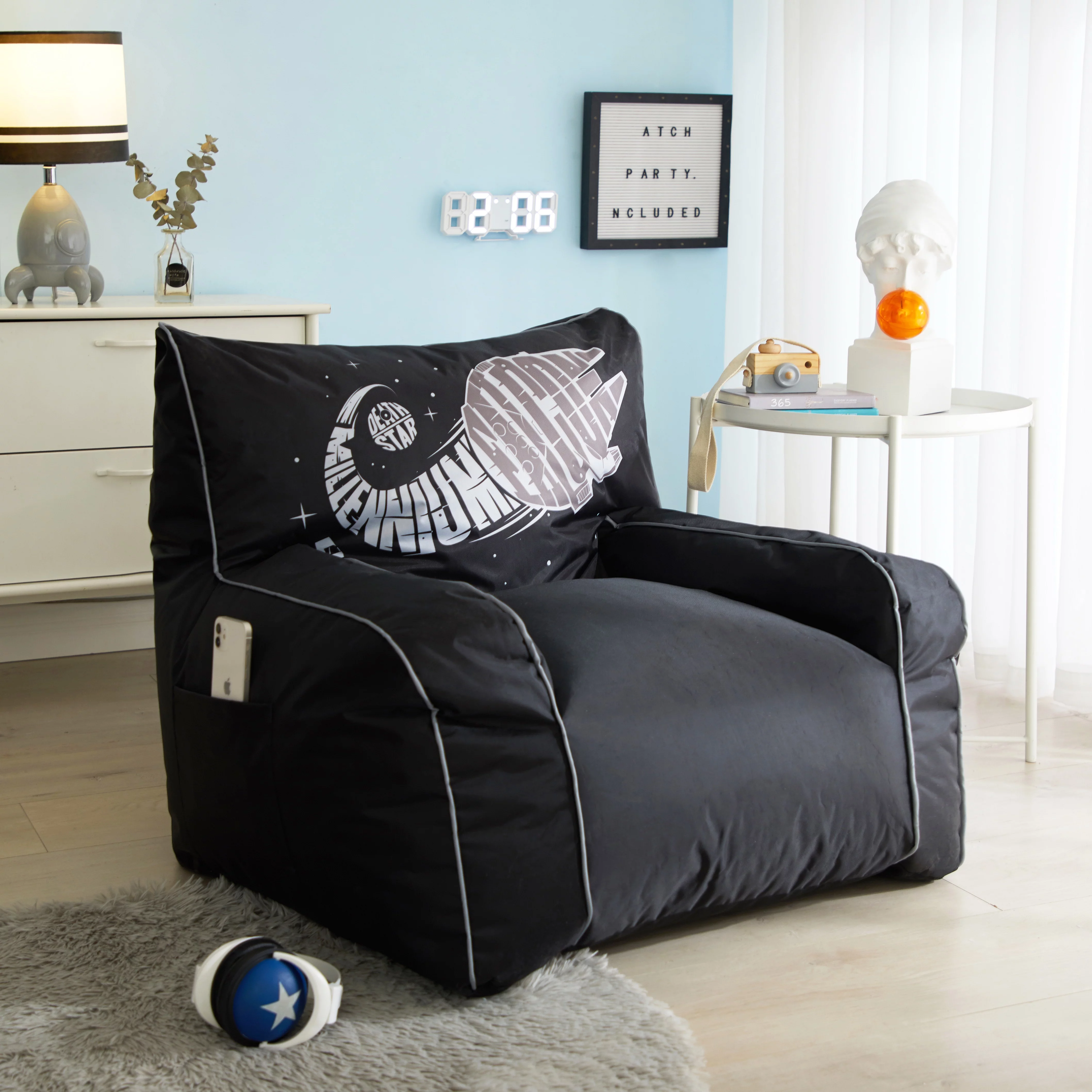 Star Wars, Lucas Oversized Bean Chair, 3 ft, Multicolor