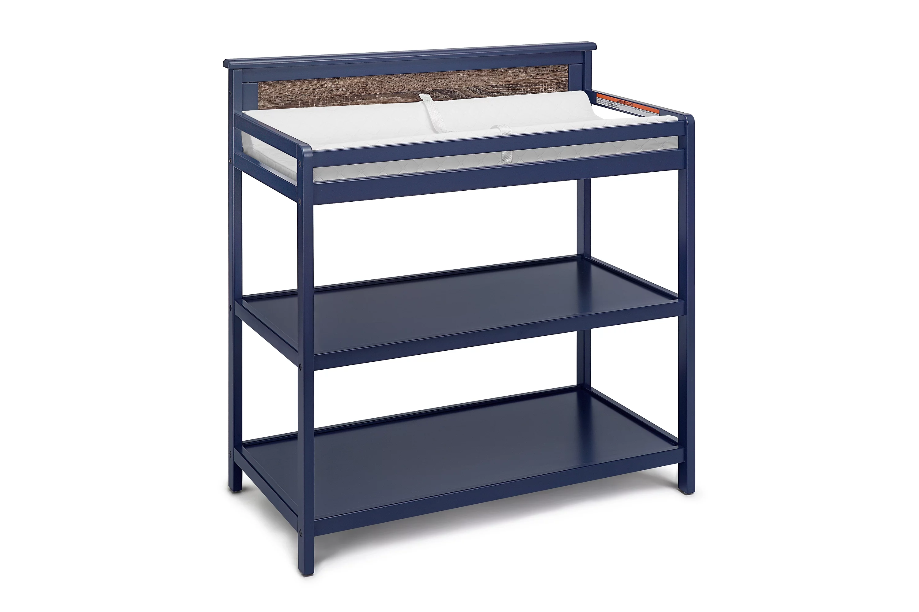 Suite Bebe Connelly Changing Table in Midnight Blue and Vintage Walnut Finish