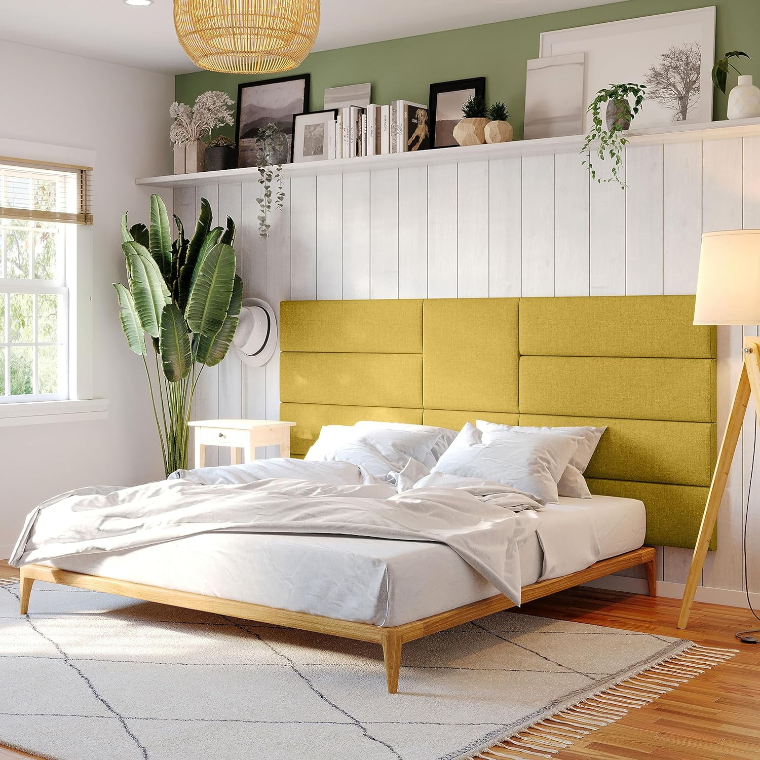 Panelist Modern Padded Headboard- Wall Mounted Panel (22.5