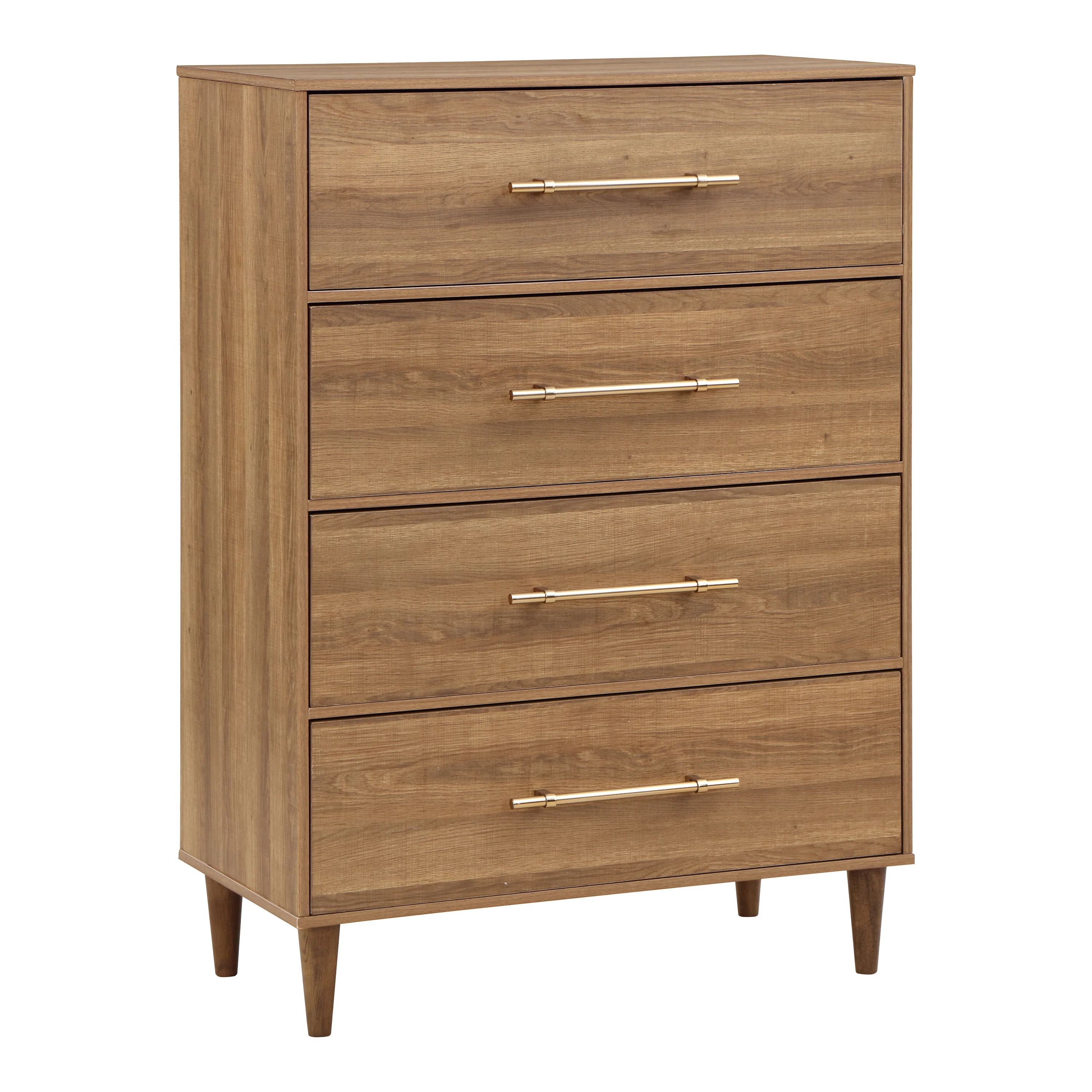 Odessa Indoor 4-Drawer Wood Light Oak Chest for Bedroom by Furniture of America