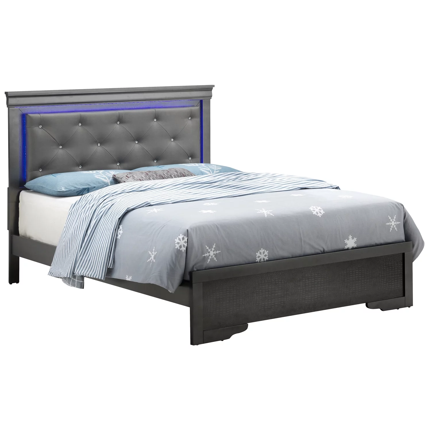 Maykoosh Renaissance Romance G6502C-QB3 Queen Bed , Metalic Black