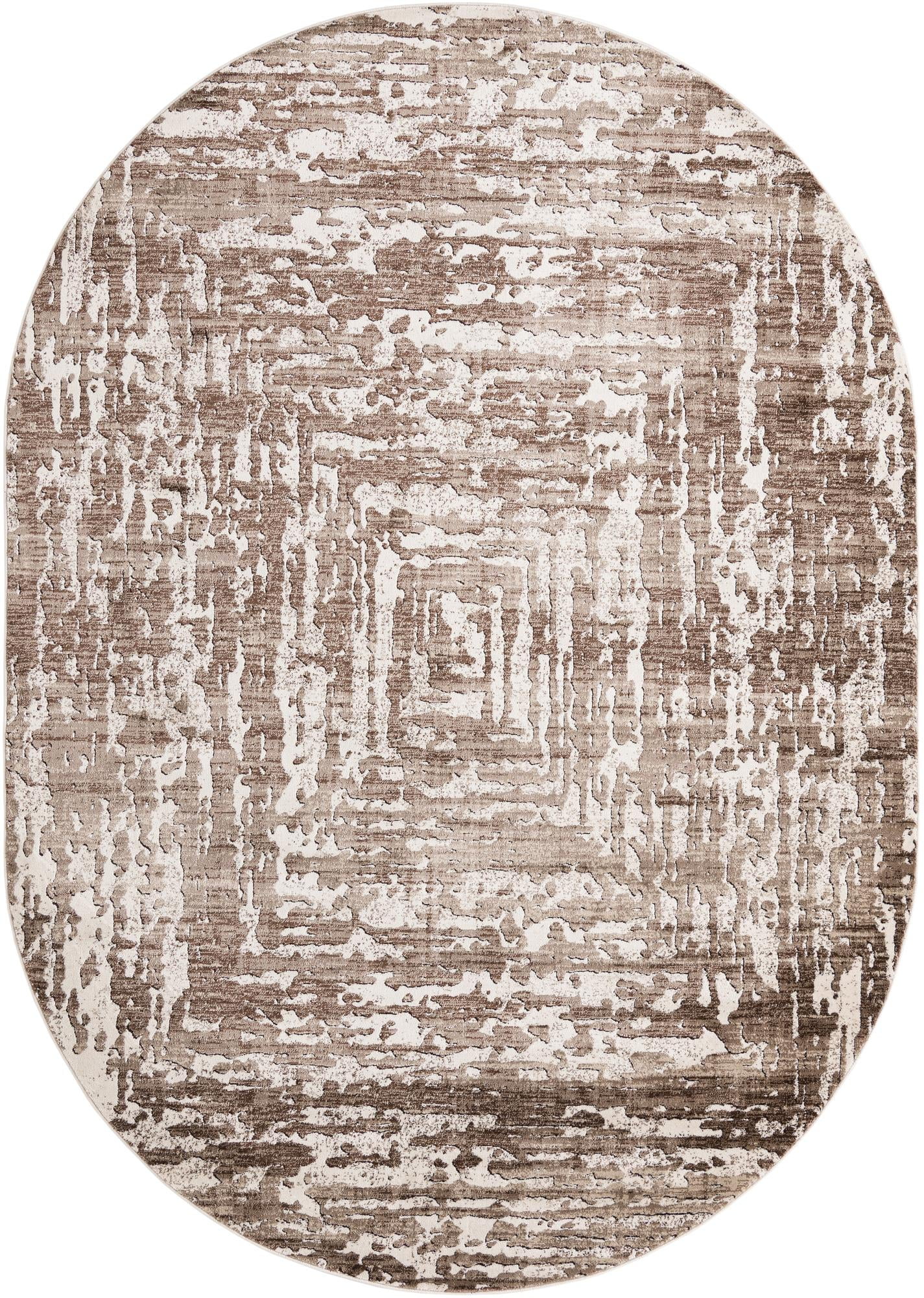 Unique Loom Armor Hermitage Rug ,Oval,7' 1