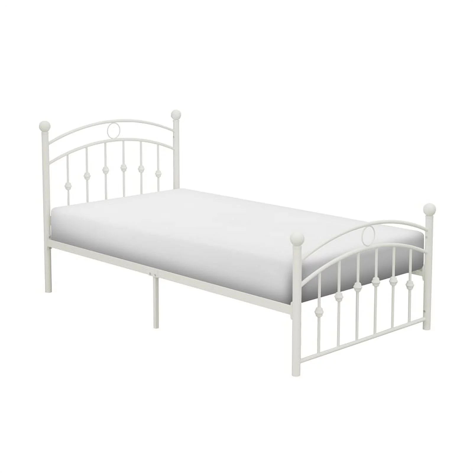 Lexicon Tiana Twin Metal Platform Bed in White