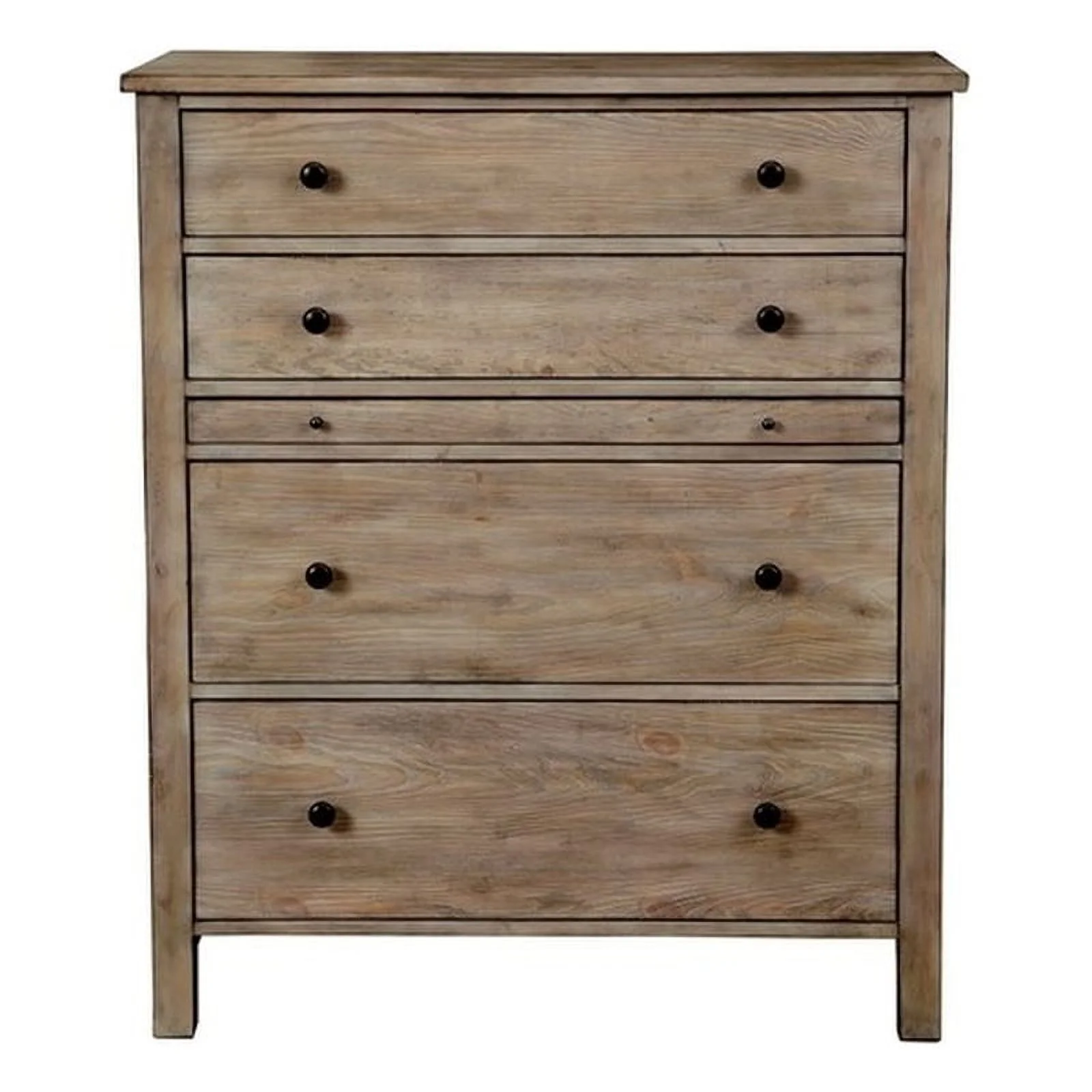 Home Square 4-Piece Set with Standard Headboard & 4 Drawer Chest & 2 Nightstands