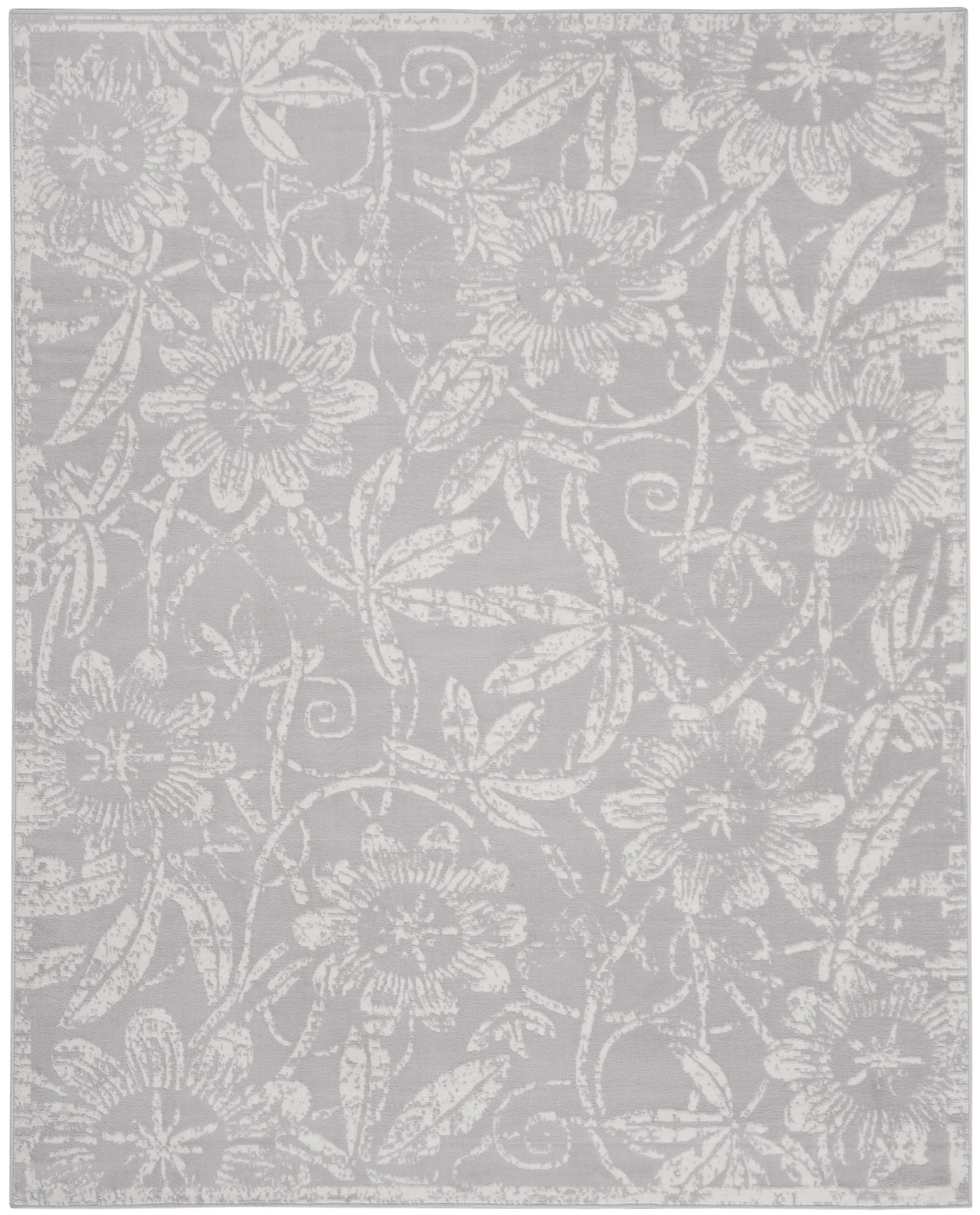 Nourison Whimsicle Botanical Bohemian Grey 8'4