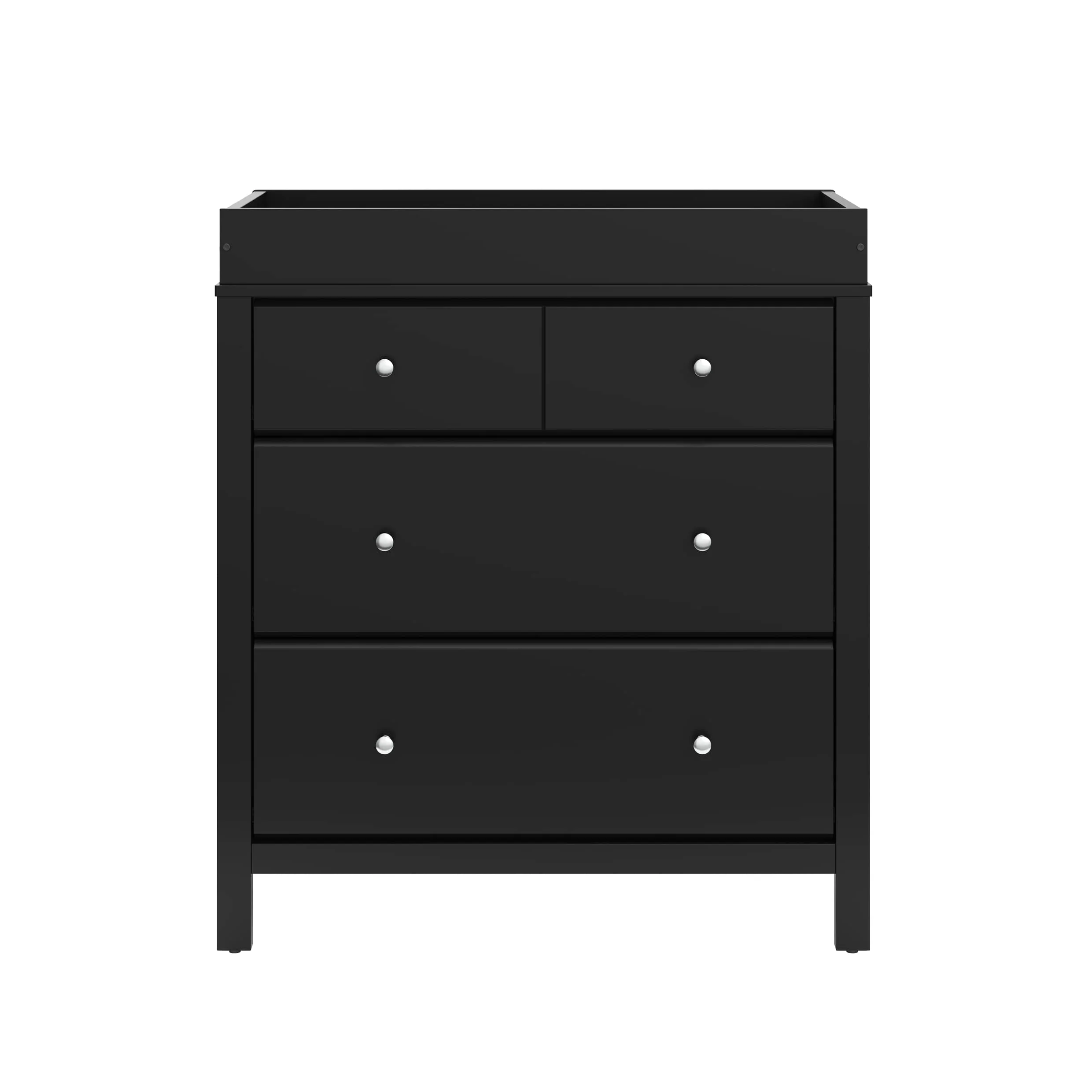 Storkcraft Horizon 3 Drawer Baby Changing Table Dresser, Black