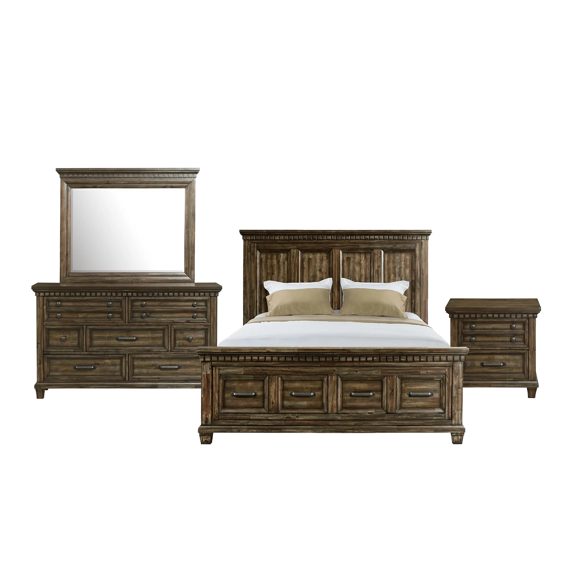Picket House Furnishings Johnny King Storage 4PC Bedroom Set