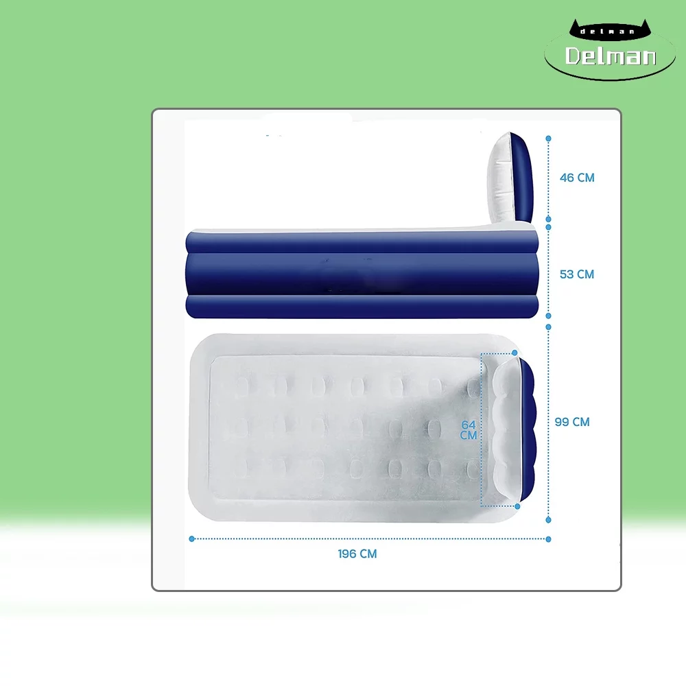 Air Bed with Built in Electric Pump - Premium Twin Airbed