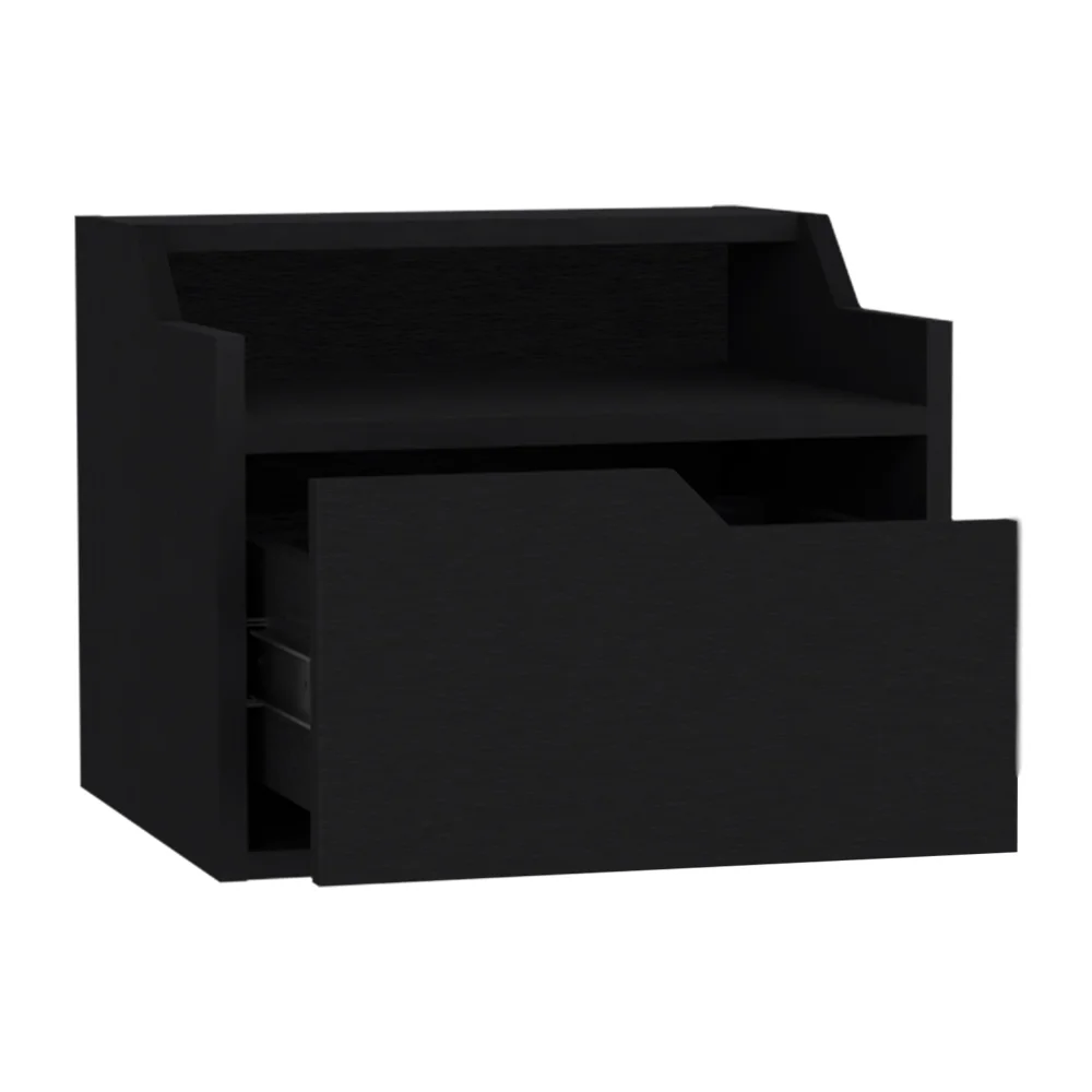 CoSoTower Floating Nightstand Chester, Bedroom, Black