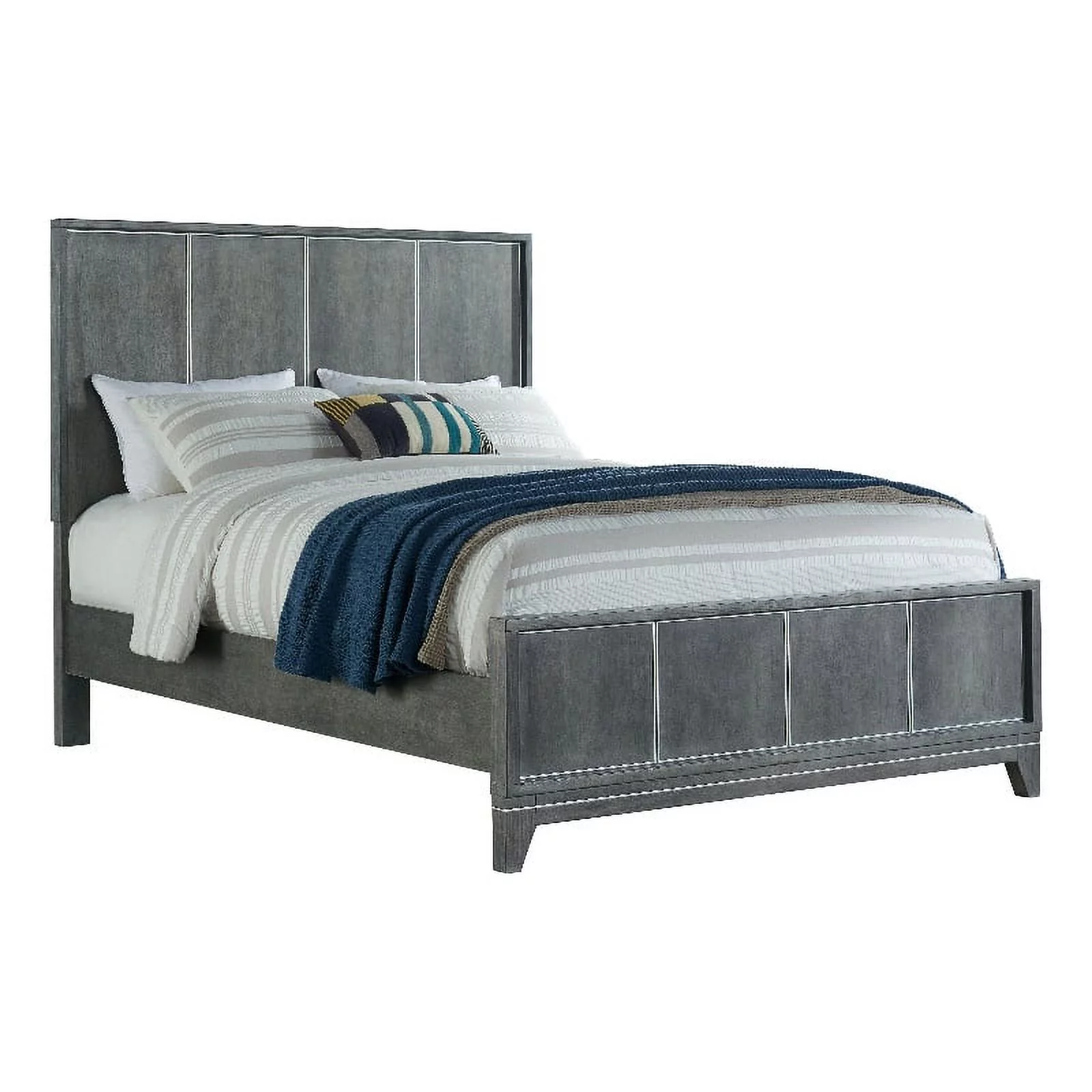 Martin Svensson Home Memphis Slate Gray King Panel Bed