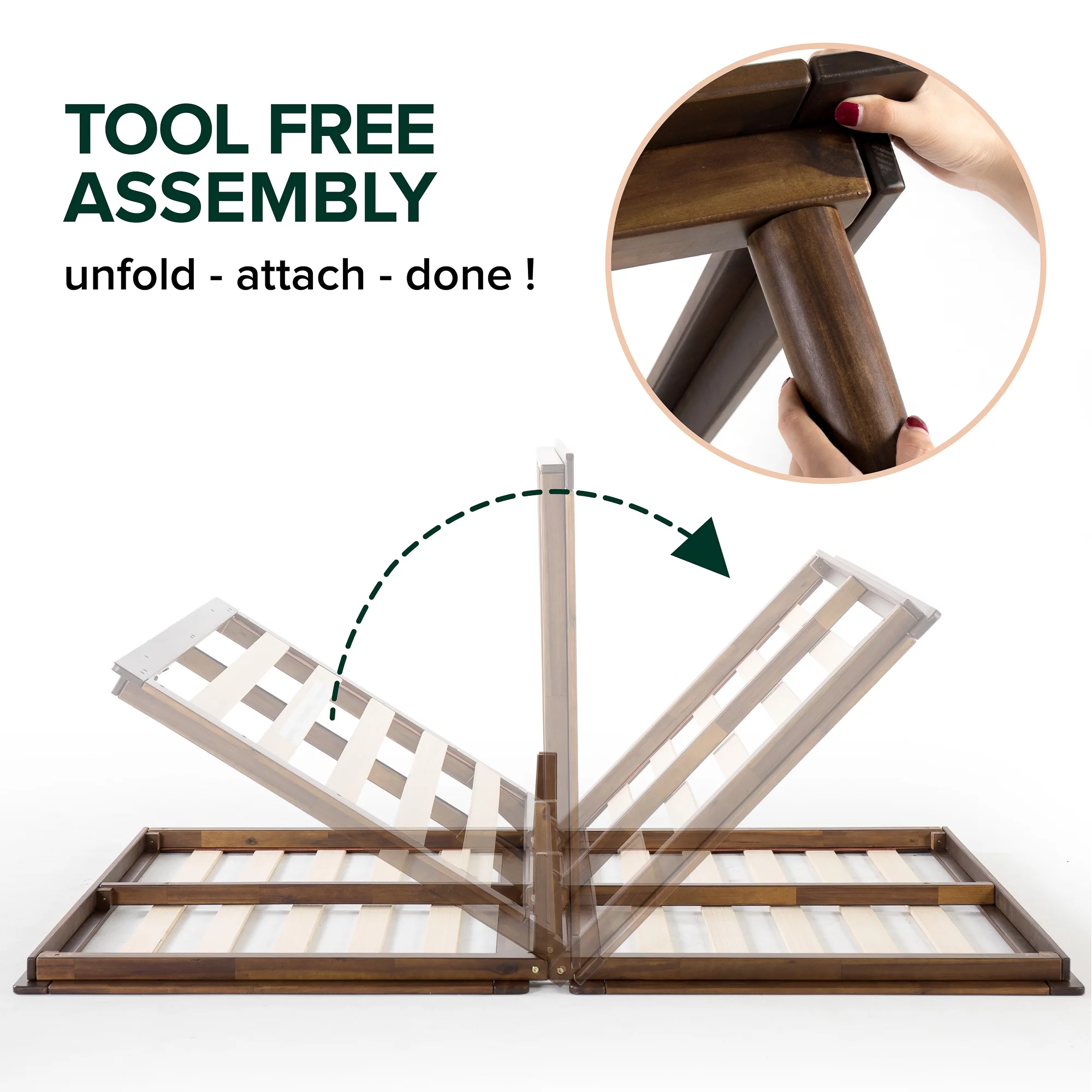 Zinus Twin Size Wood Platform Bed Frame - Bobbie 10