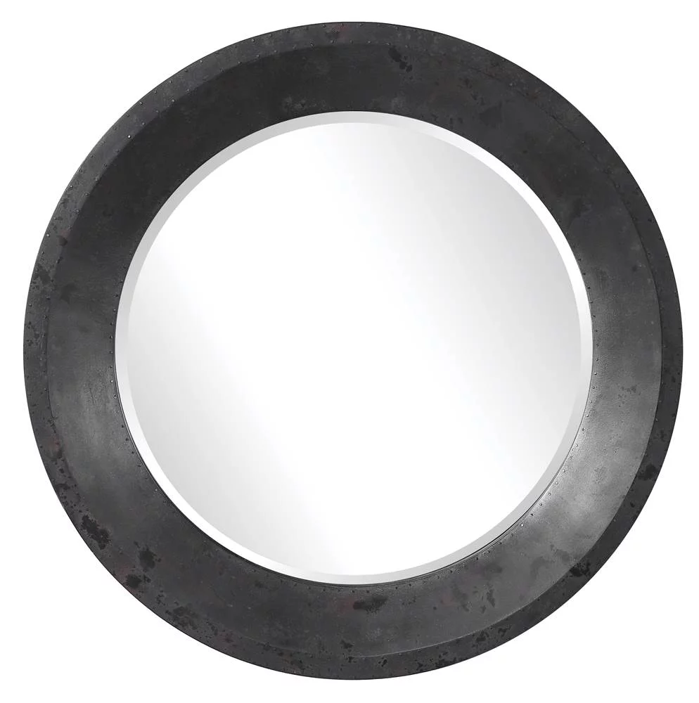 Uttermost Frazier Round Industrial Mirror