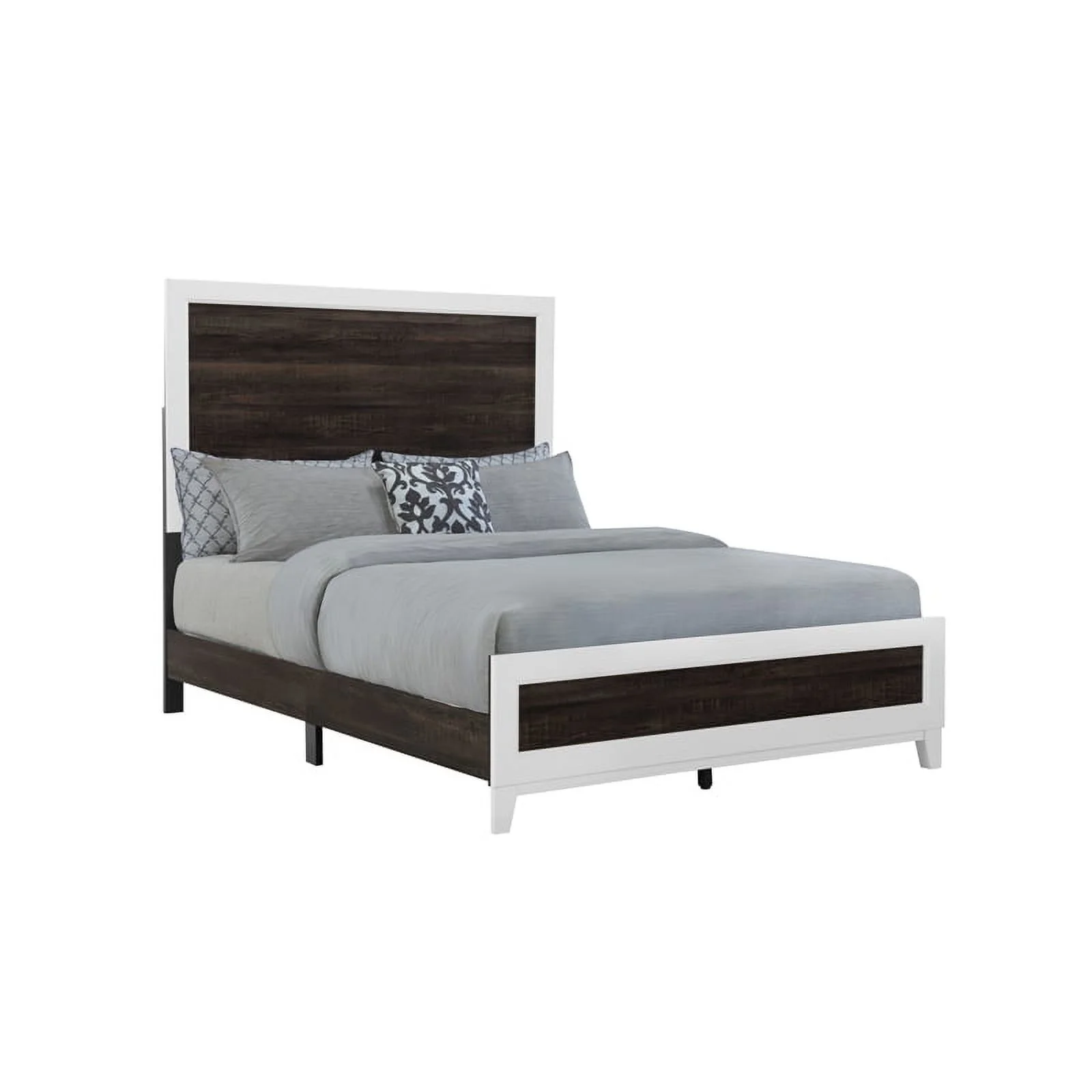 Global Furniture USA Lisbon Oak and White Farmhouse Queen Bed
