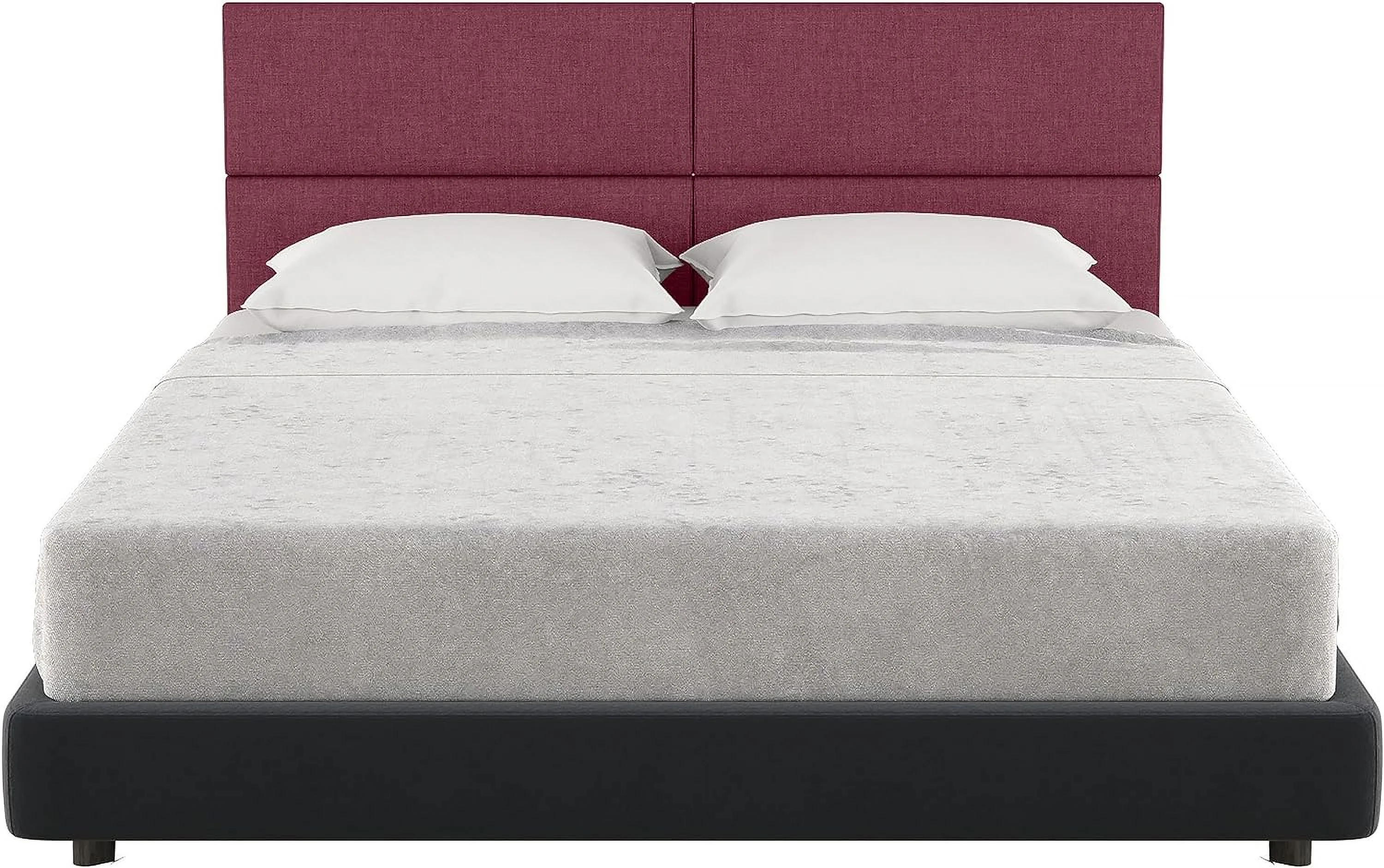 Panelist Modern Padded Headboard – Set Of 4 Wall Mounted Panels (Each 11.25