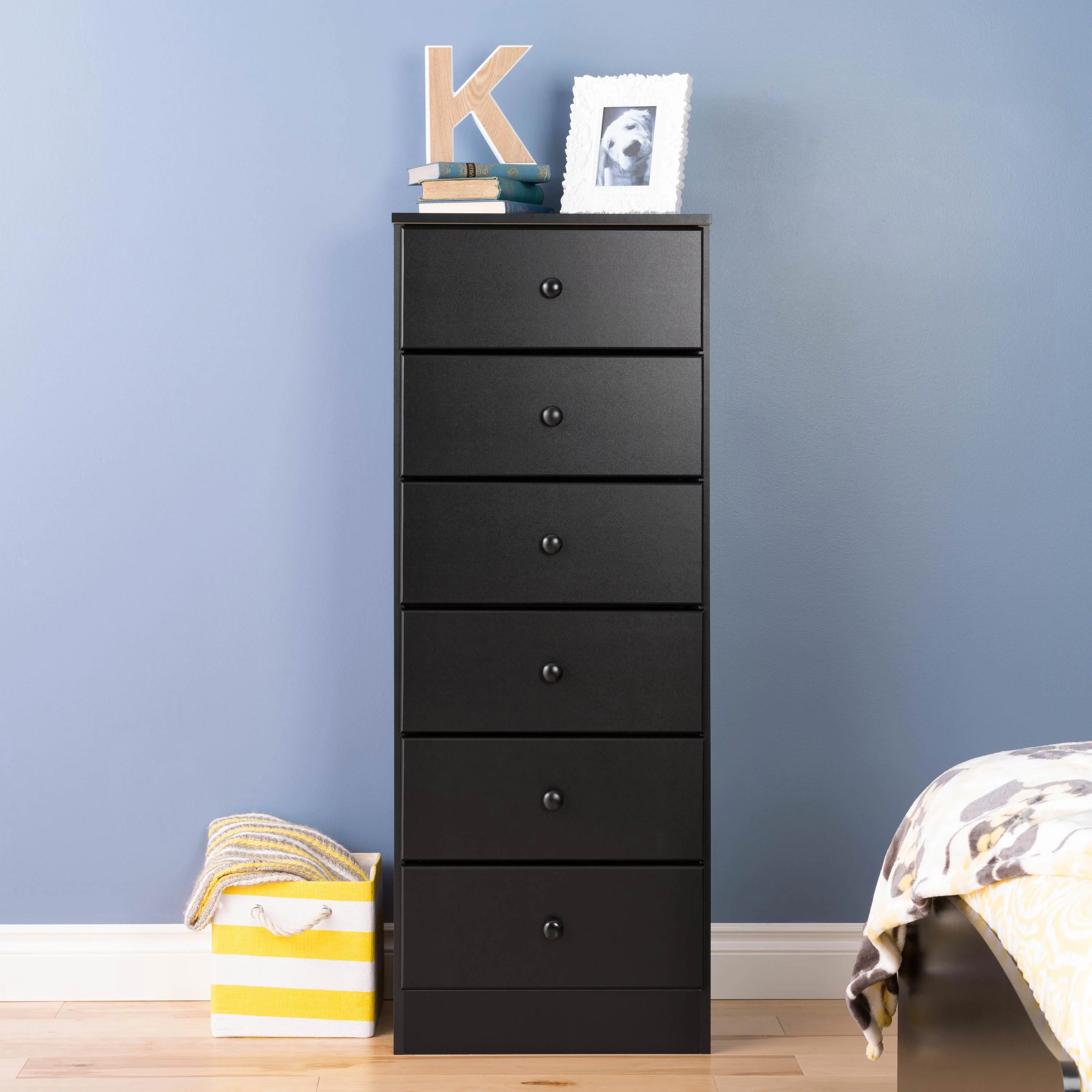 Prepac Astrid Tall Black Dresser: 16