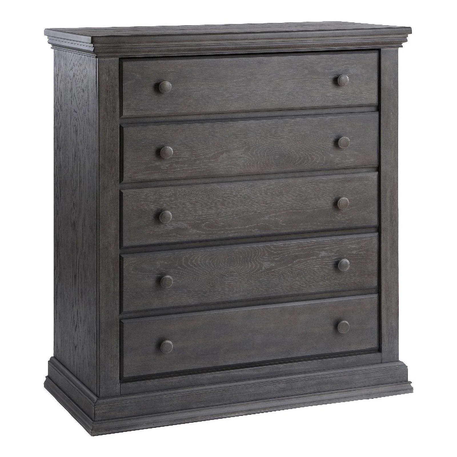 Home Square 2-Piece Set with Crib & 5-Drawer Dresser in Gray