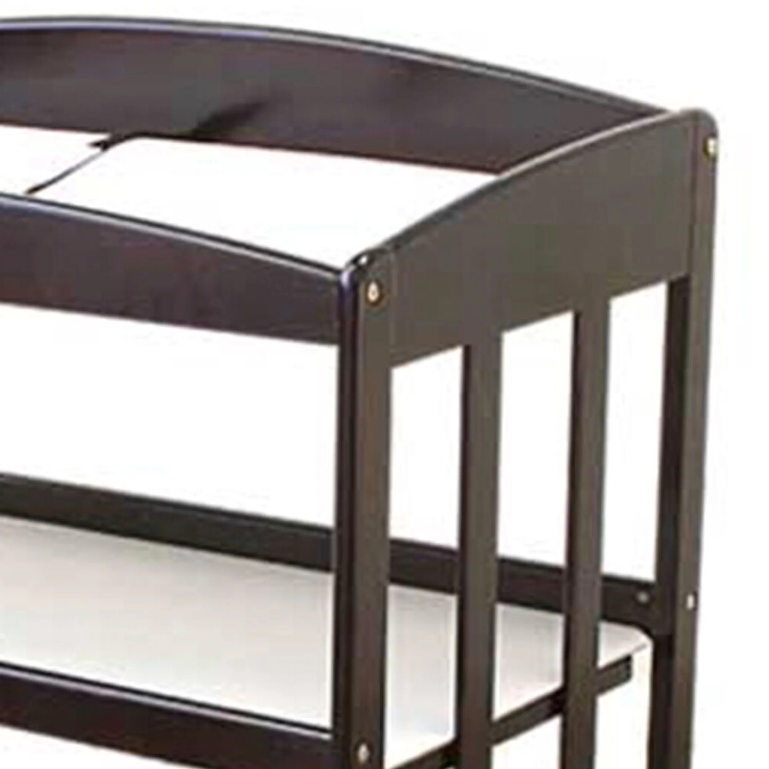 L A BABY 1200C 3 shelf wooden changing table Cherry- Cherry