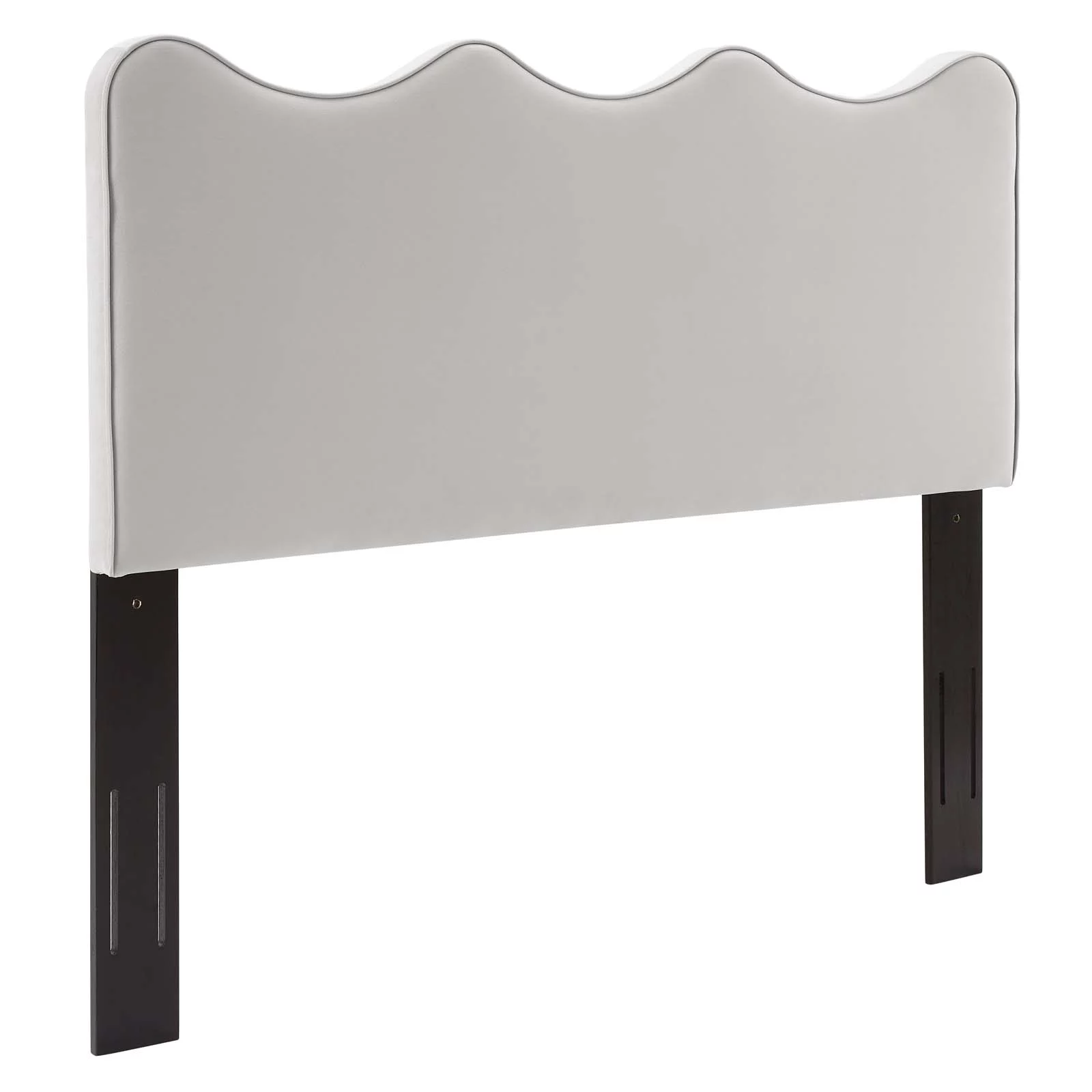 Modway Athena Performance Velvet Full/Queen Headboard in Light Gray