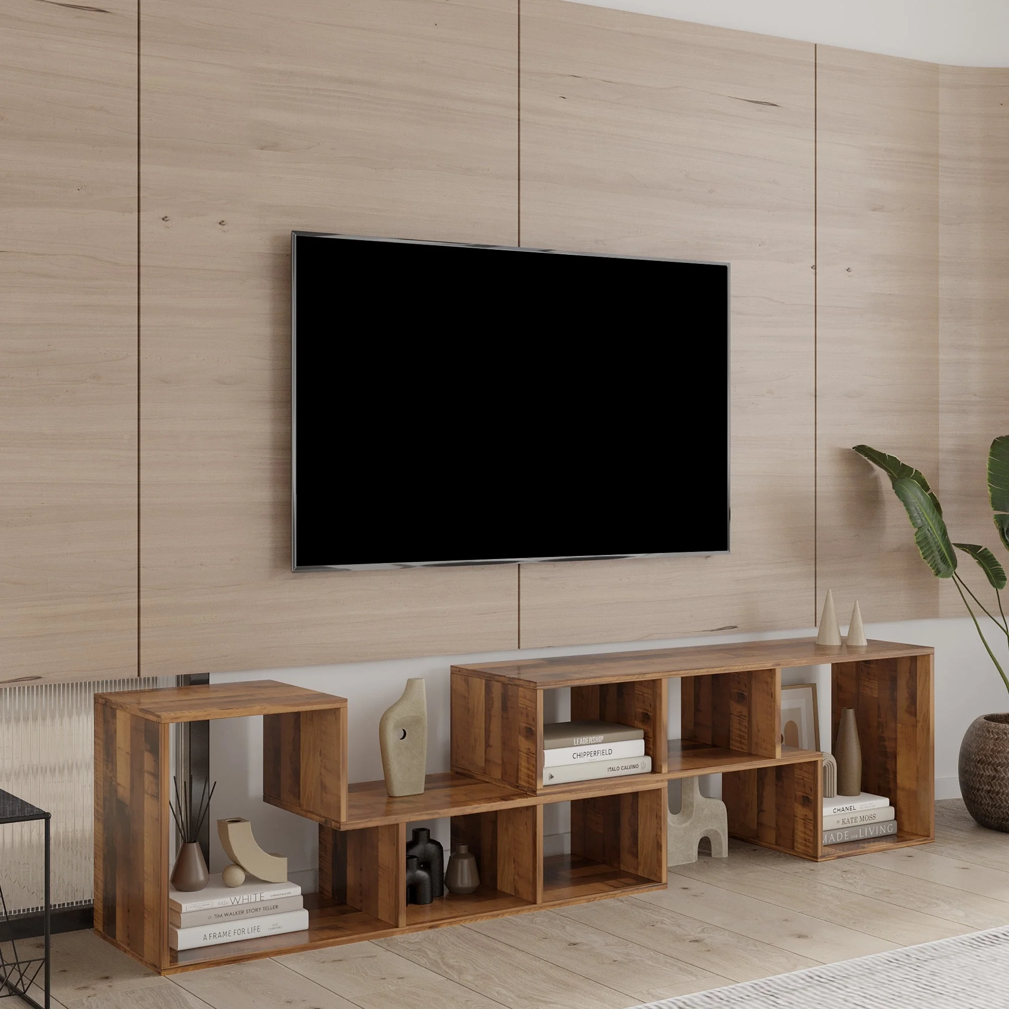 MERAX  Modern TV Stand Console White