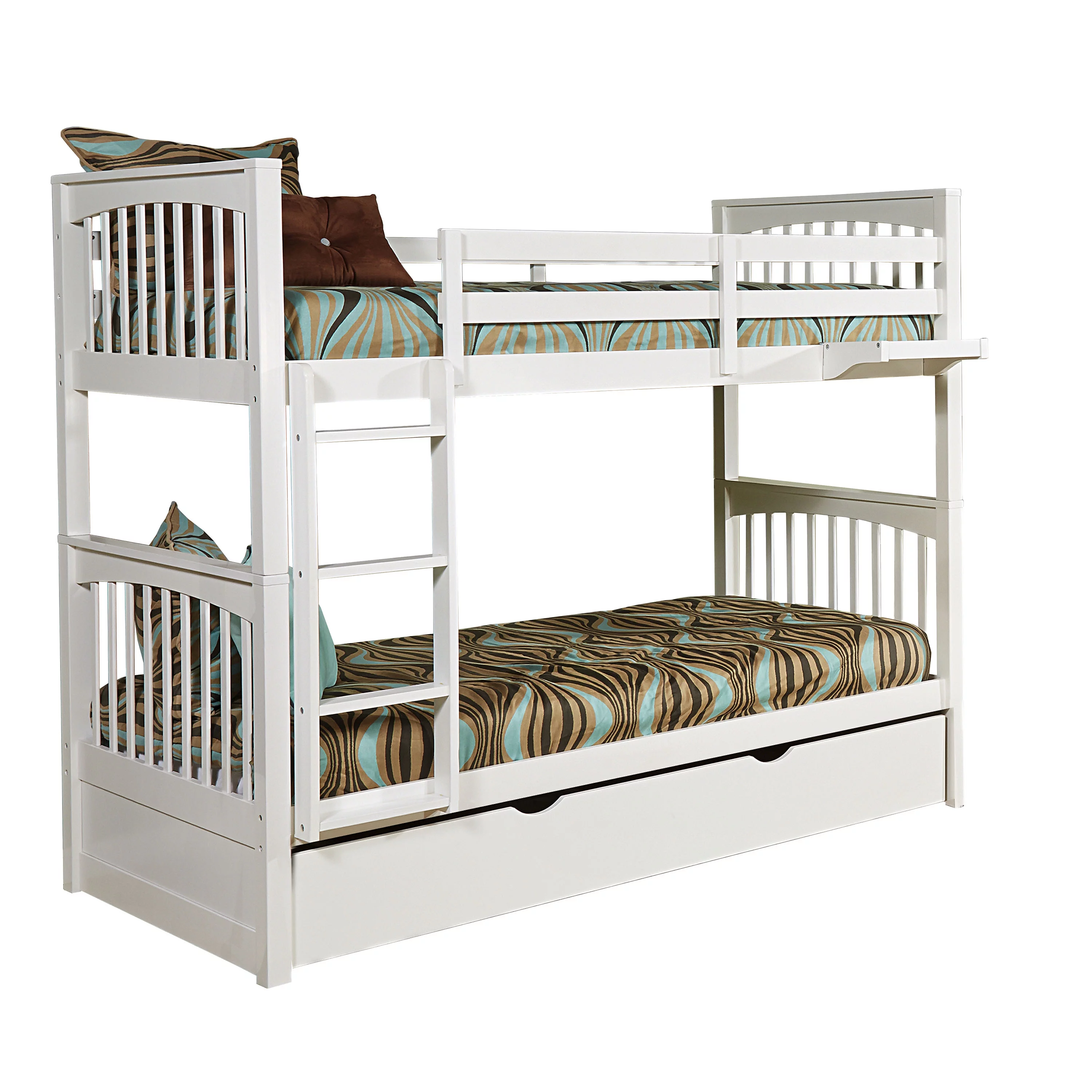Hillsdale Pulse Twin Bunk Bed with Trundle, Multiple Colors