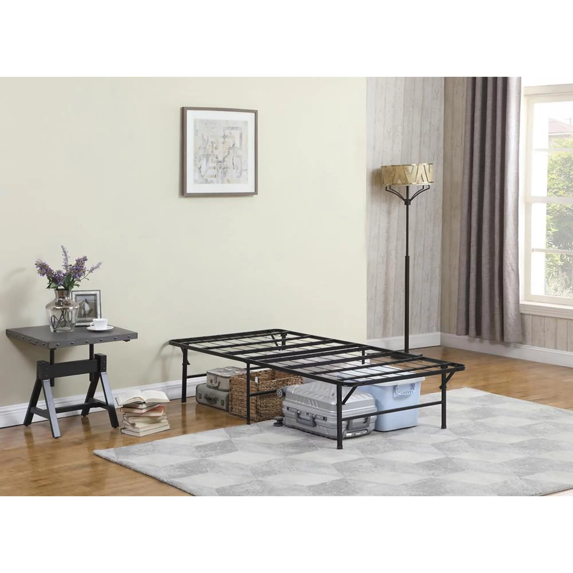 Andell Black Platform Bed Twin XL
