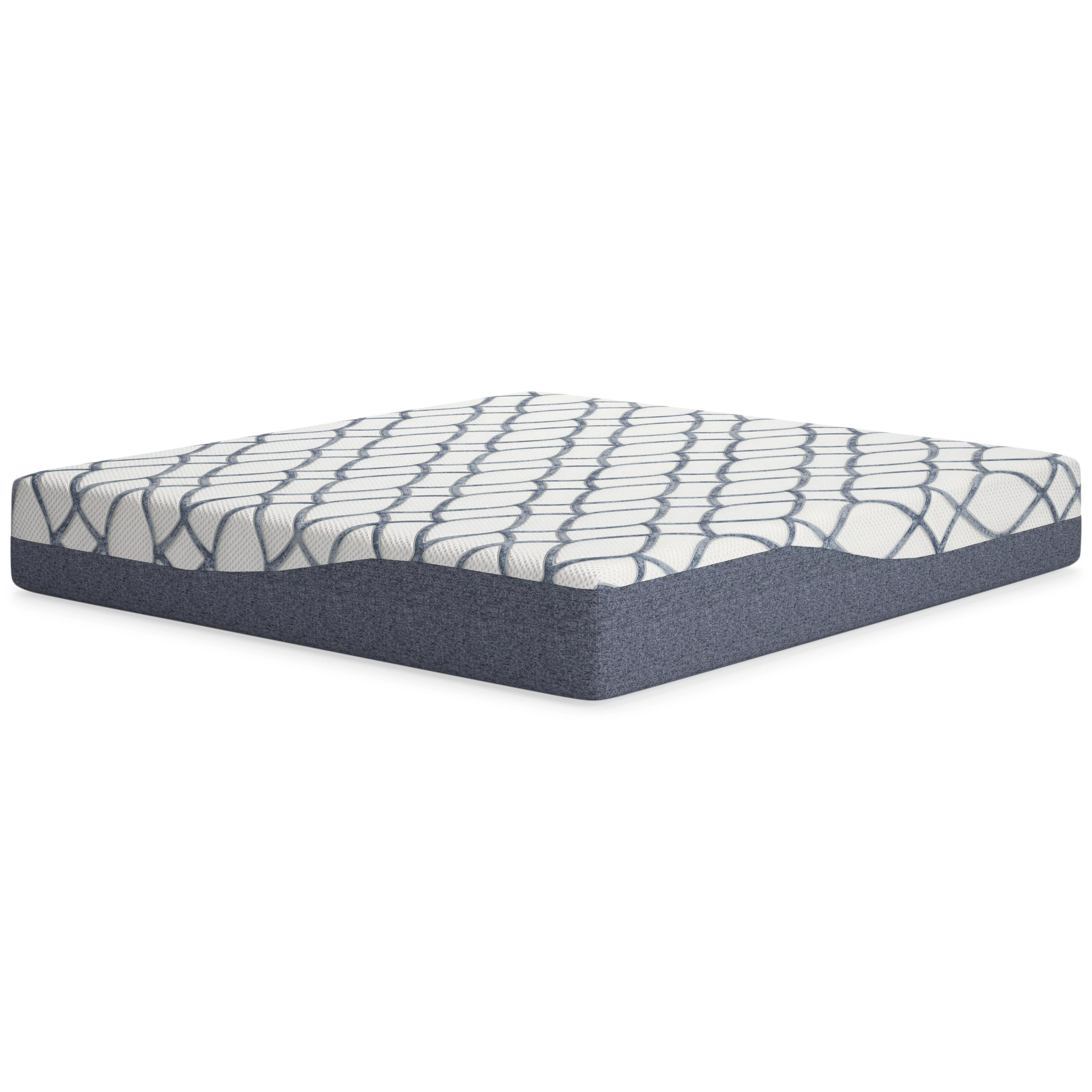 Signature Design by Ashley 12 Inch Chime Elite 2.0 King Mattress White/Blue