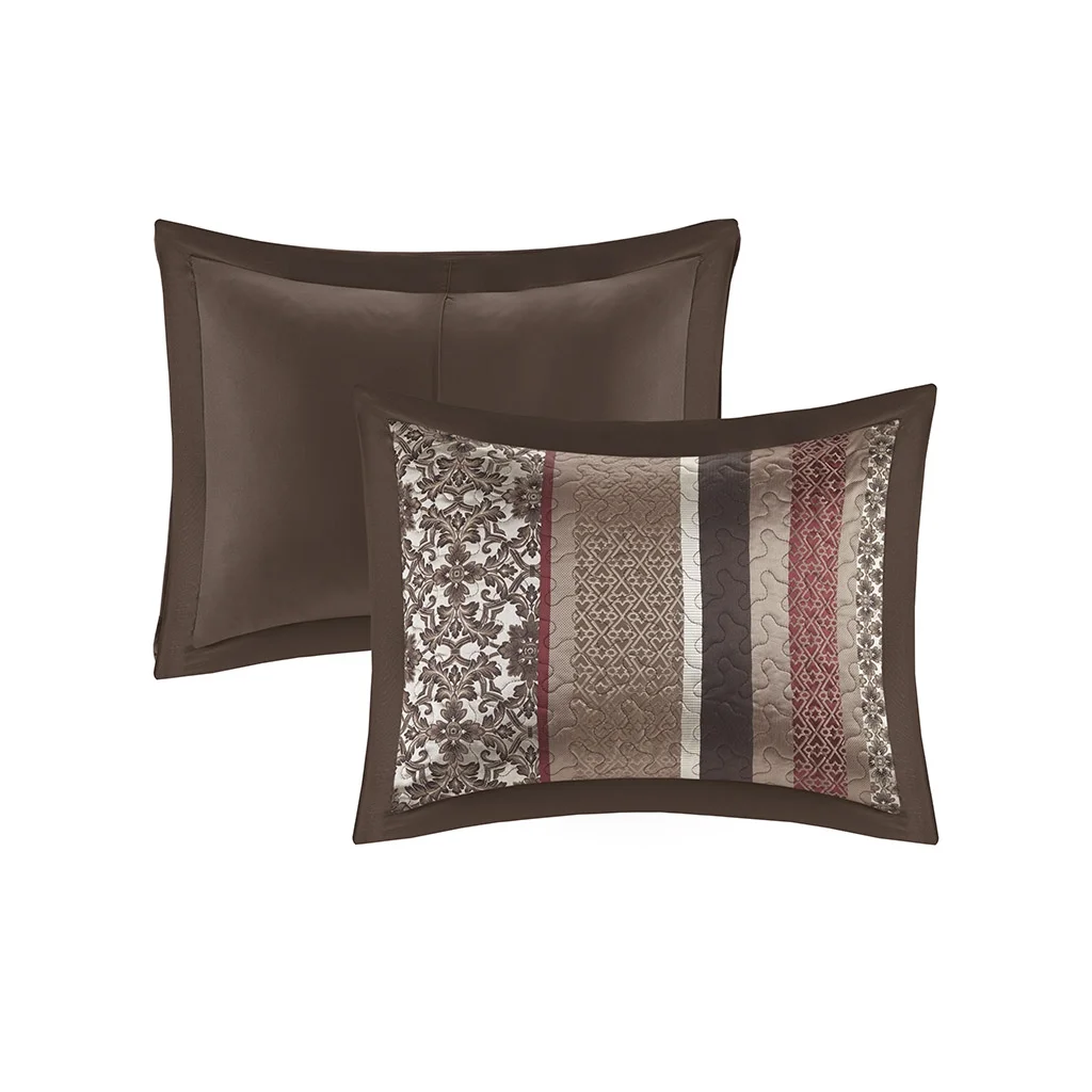 Gracie Mills Irmgard 5-Piece Reversible Jacquard Bedspread Set - GRACE-8387