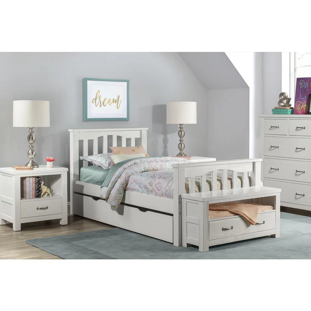 Hillsdale Furniture Highlands Harper Bed w/Trundle in White - (Twin)