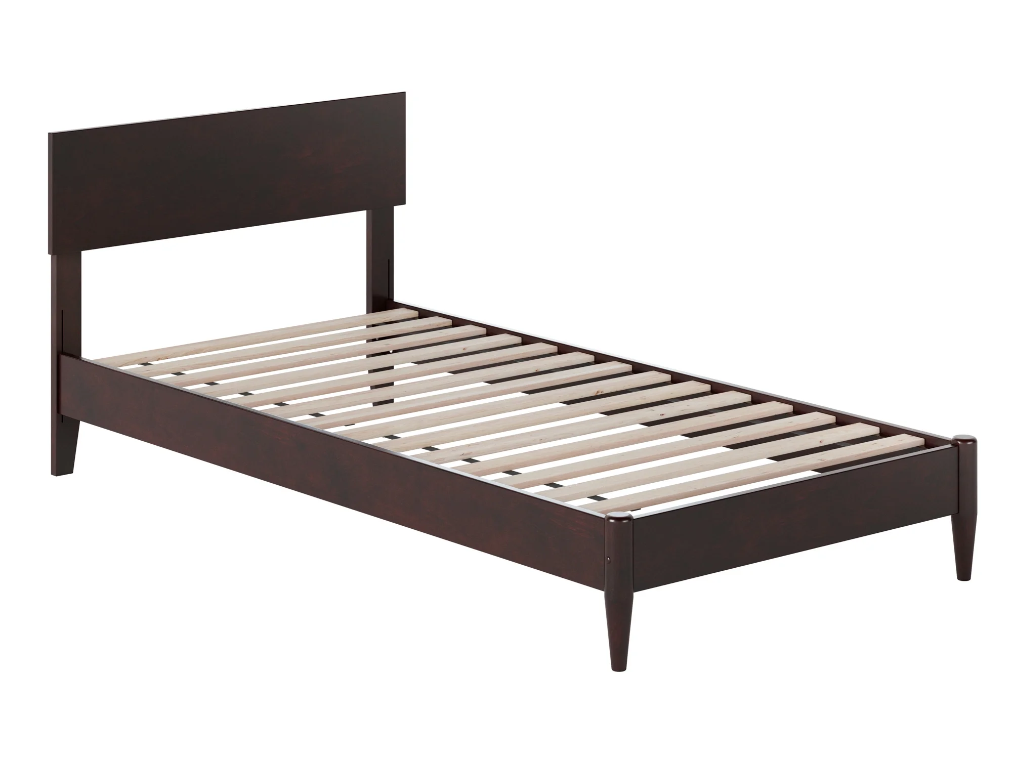 AFI Aria Twin XL Modern Solid Wood Low Profile Platform Bed, Espresso