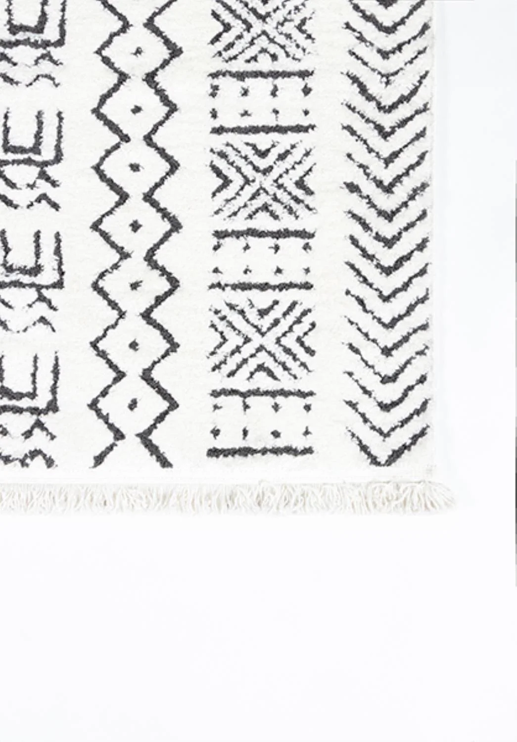 Novogratz  Ferris Machine Made Modern Rectangle Area Rug - Ivory - 5 ft. 3 in. x 7 ft. 2 in.