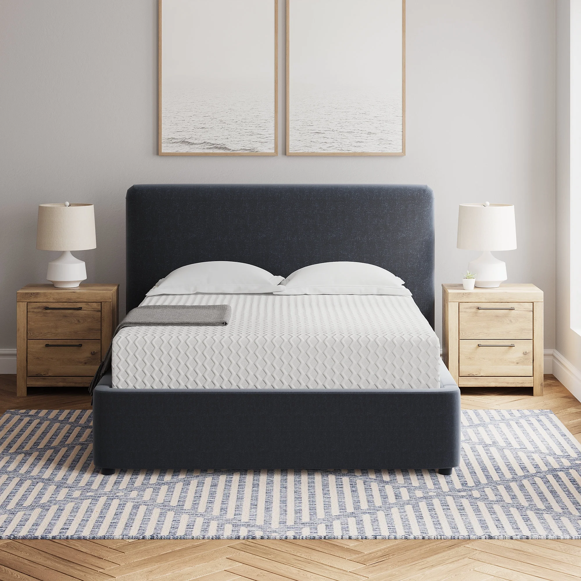 Signature Design by Ashley Chime 12 Inch Memory Foam Queen Mattress in a Box, White