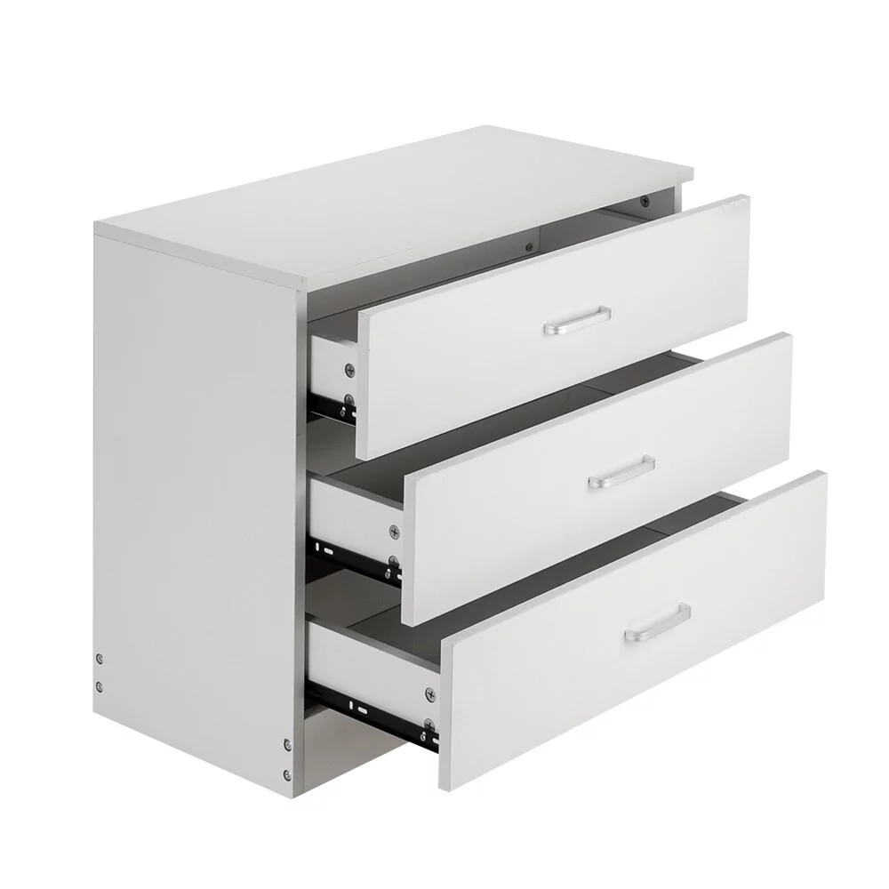 Elevate Your Space with Our P2 Wood 3-Drawer Dresser - Quality and Style Combined