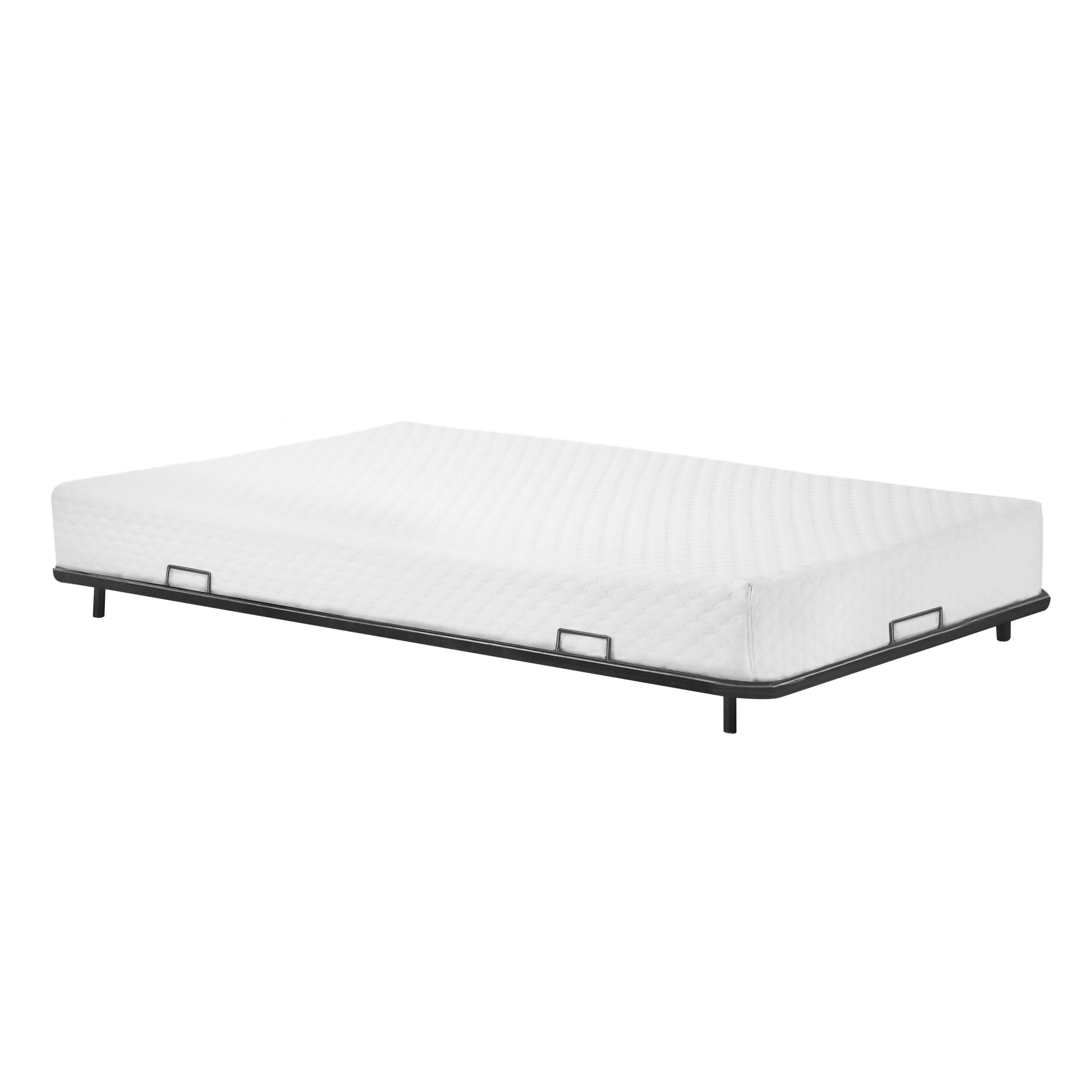 Furniture of America Loo Transitional Black Metal Underbed Trundle by
