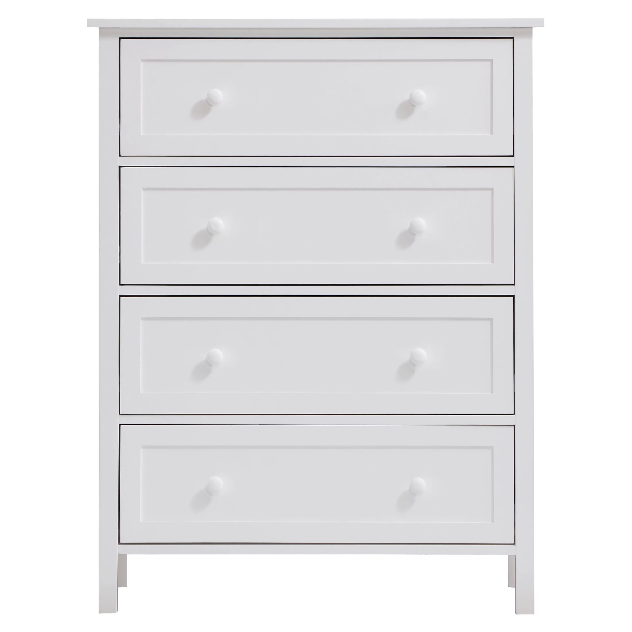 ACMW Iolanda 4 Drawer Wooden Chest in White