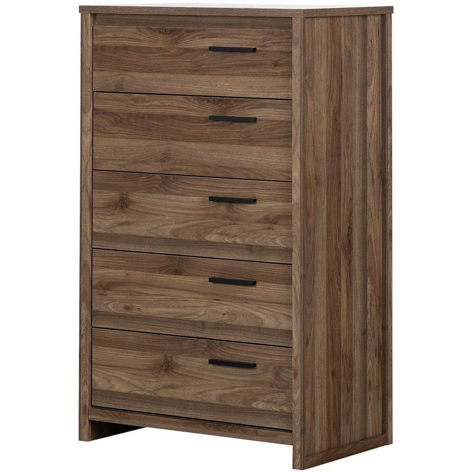 South Shore Tao Contemporary 5-Drawers Dresser Natural Walnut