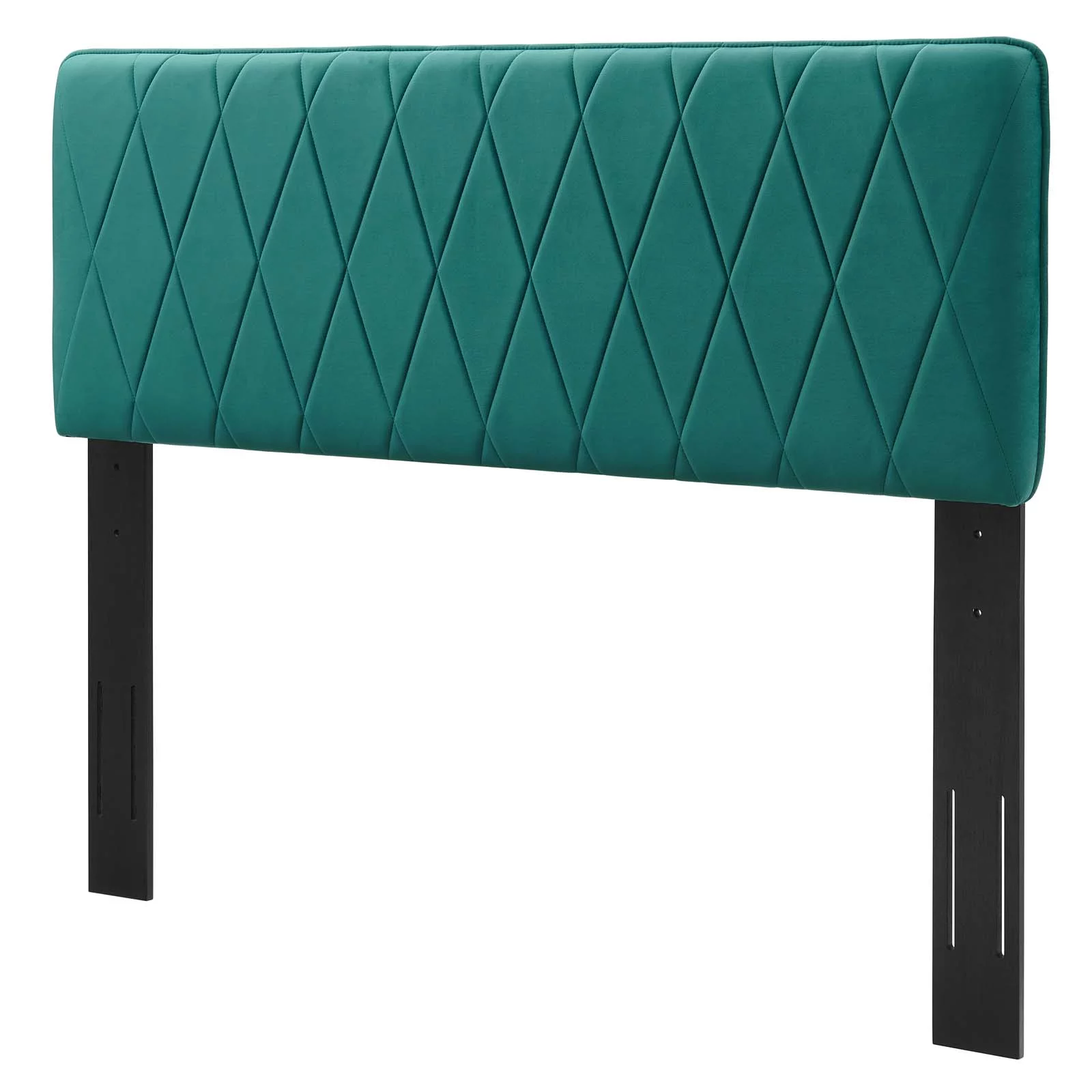 Headboard, Twin Size, Velvet, Teal Blue, Modern Contemporary Urban Design, Bedroom Master Guest Suite