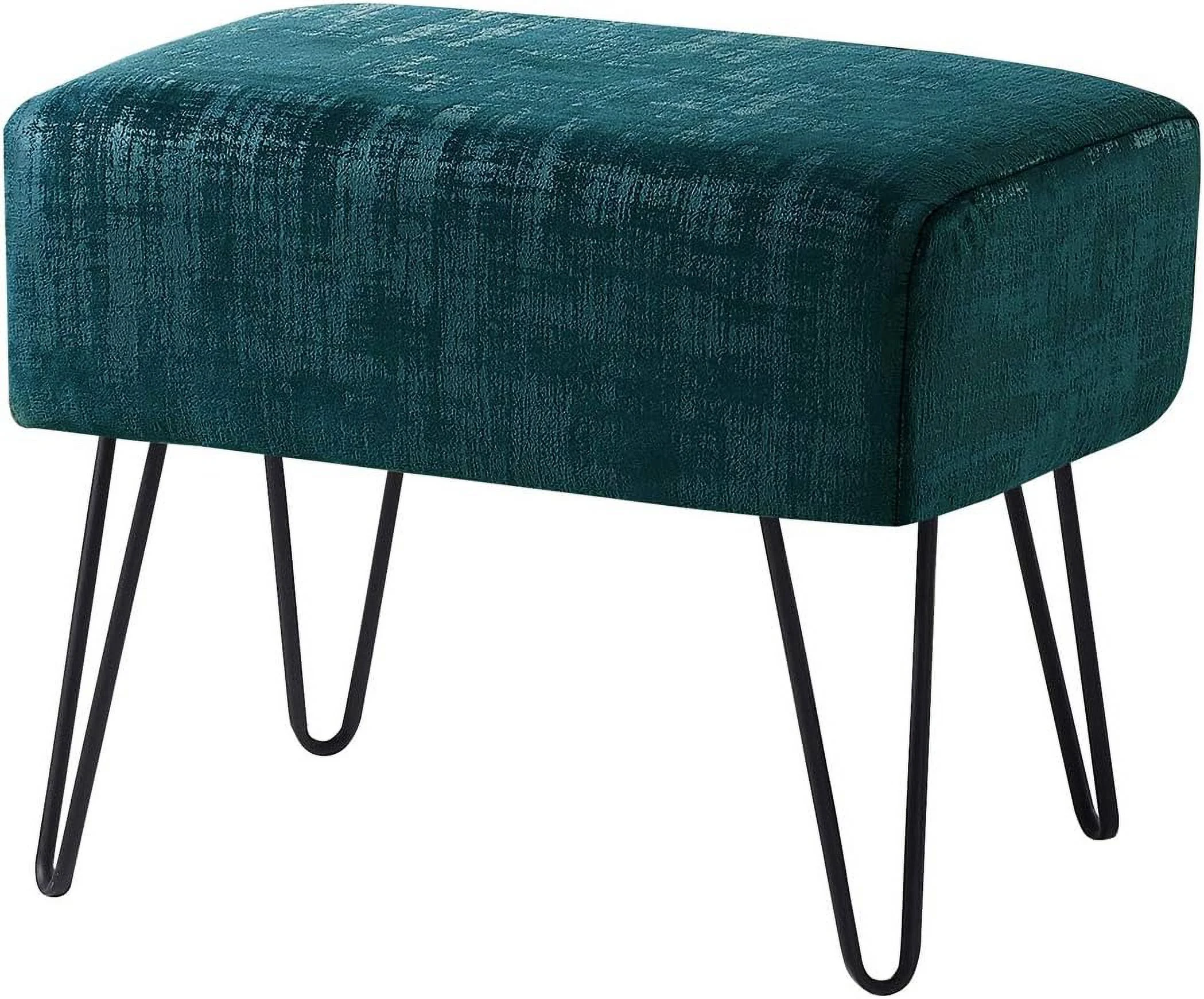 Textured Velvet Ottoman, 19