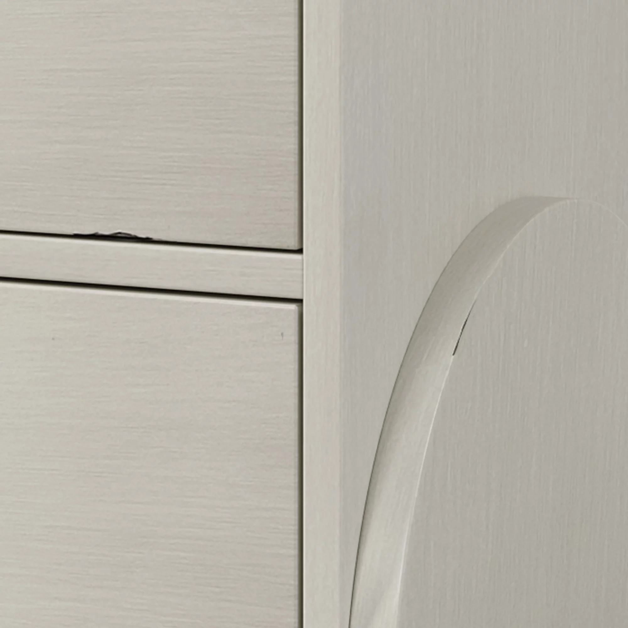 Bellemave Nightstand with 2 Drawers, White Wood Retro Style Bed Side Table with Storage, 2-Tiers Drawer Cabinet for Bedroom, Living Room,Hallway(Antique White)