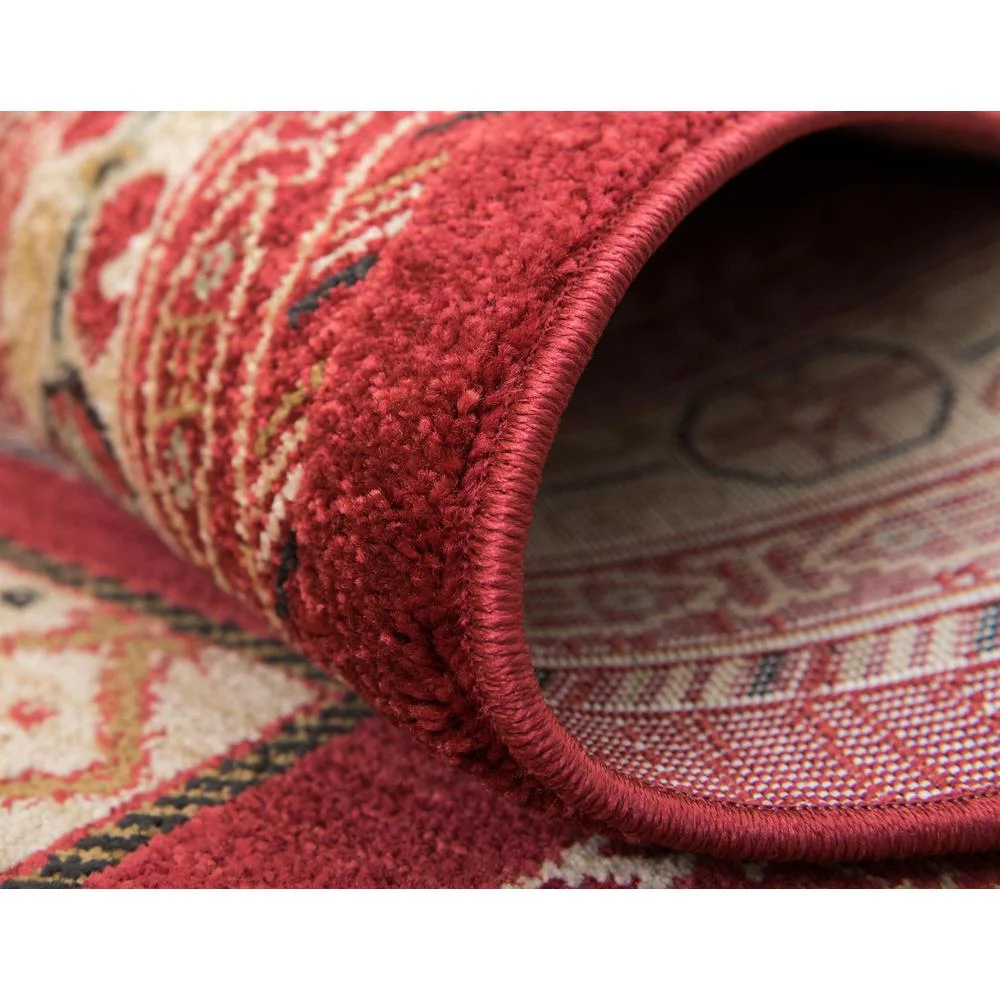 Unique Loom Pasadena Fars Rug Rust Red/Black 9' x 12' 2