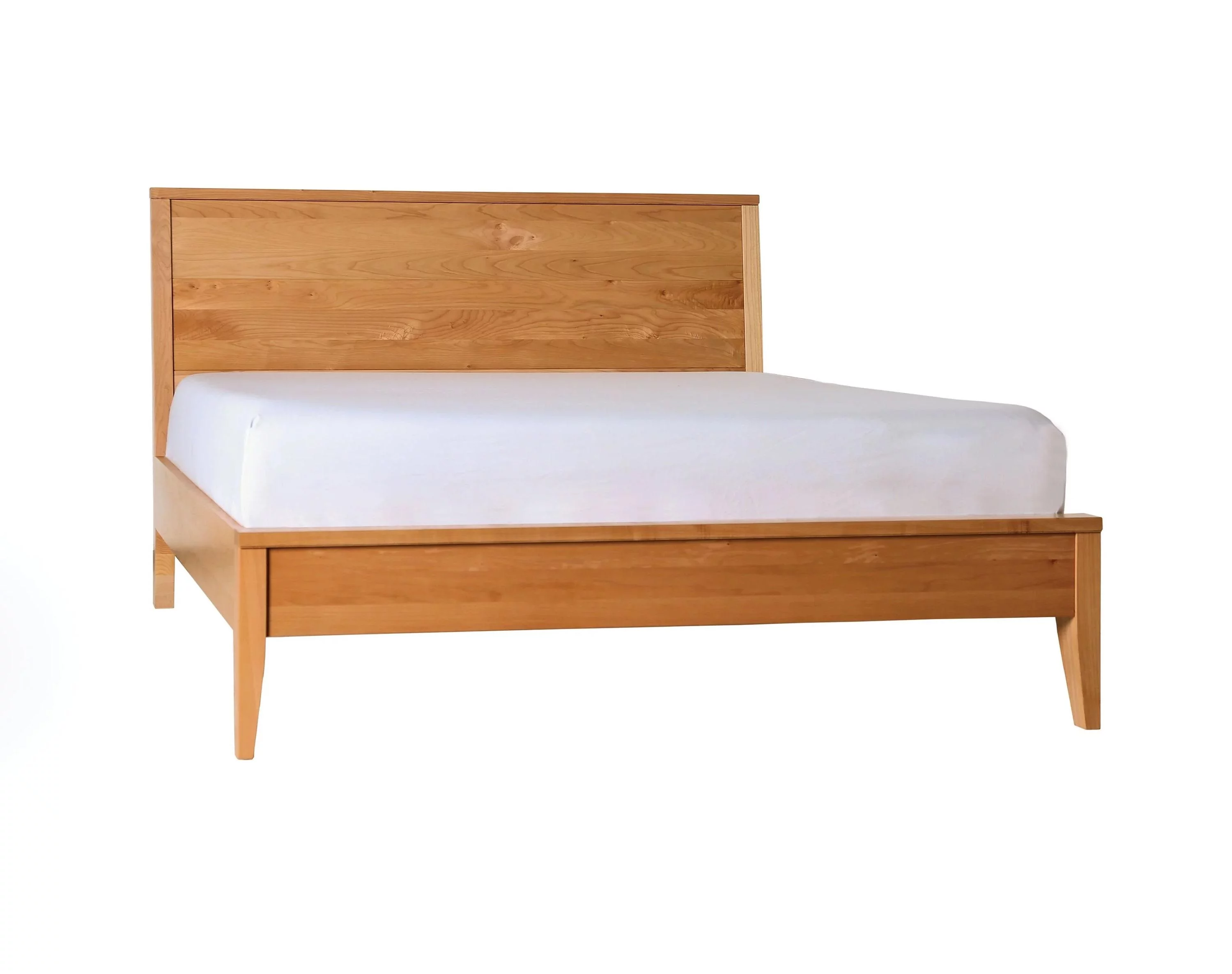 Modern Light Oak Solid Wood Queen Bedroom Set 5pcs FOA FOA7602 Willamette